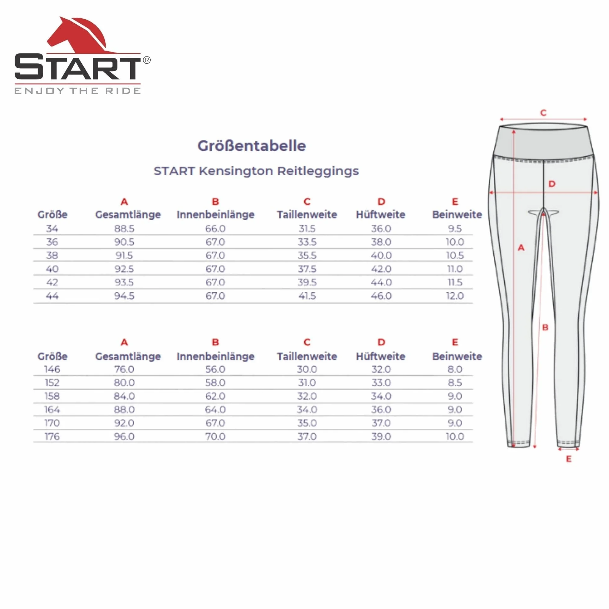 Legginsy START Kensington damskie