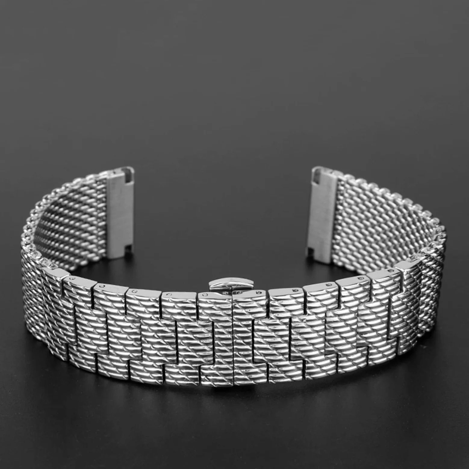 Dla obywatela JY8078 JY8037 JY8031 pasek do zegarka męski luksusowy 22MM 23MM Milan Mesh bransoletka ze stali nierdzewnej