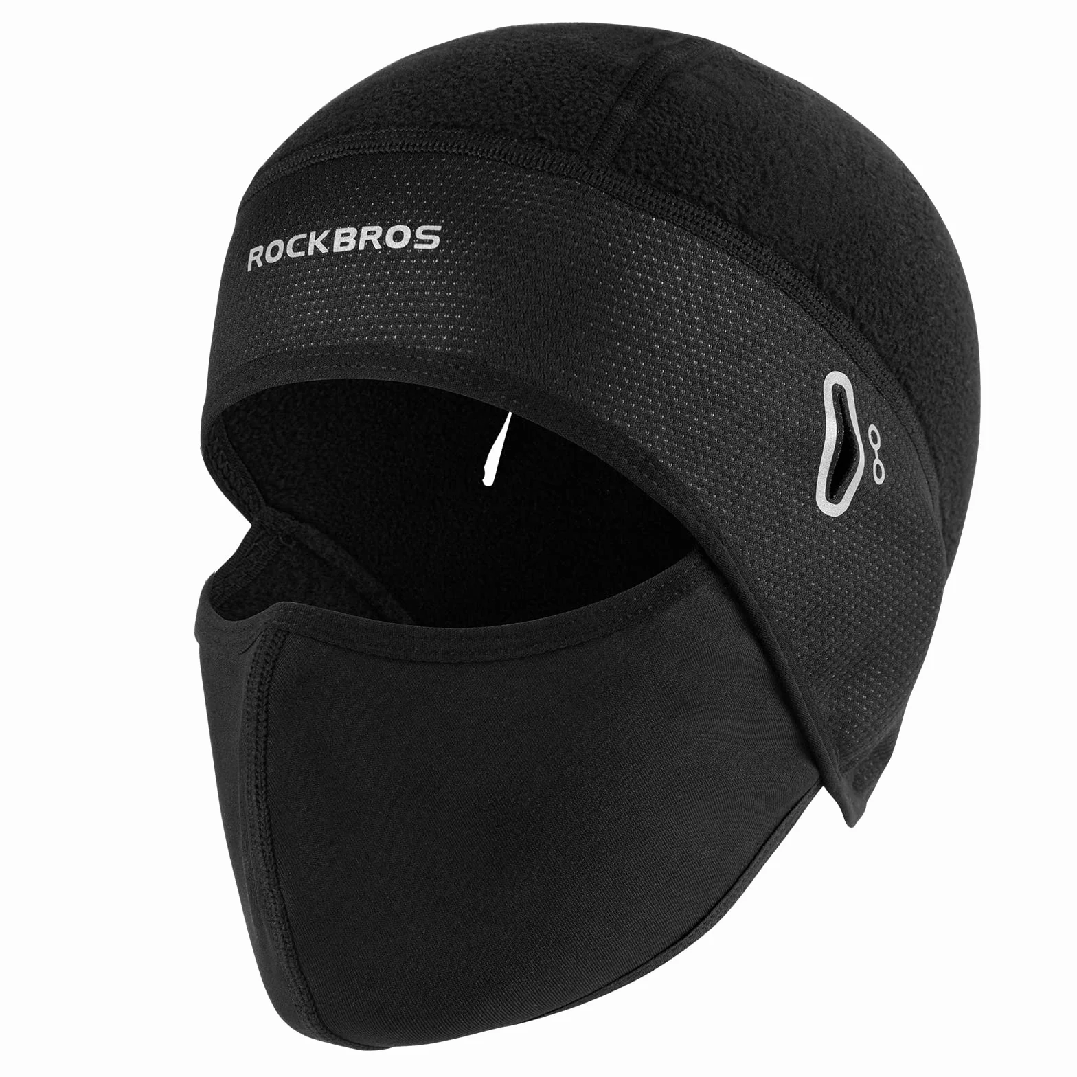 ROCKBROS zimowa termiczna wiatroszczelna czapka kolarska z maską pod kaskiem