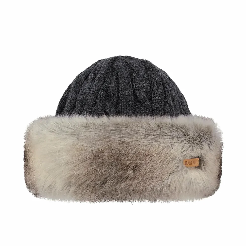 Barts Czapka Cable Knit Faux Fur Kobiety dzianinowa Zima
