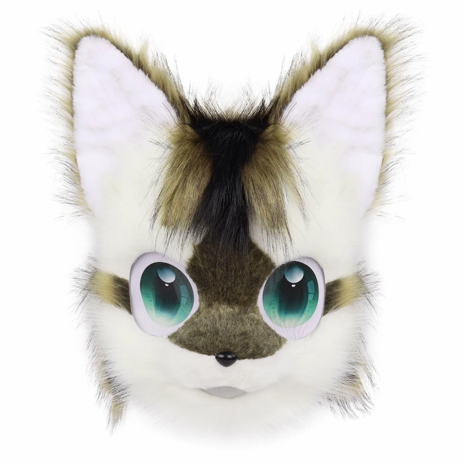 Fursuit Furry Headband Zwierzę Kot Pies Sztuczny Plusz Pełna Głowa Uroczy Komiks Con Nosi Maskę Cosplay Halloween Party Karnawał(A)
