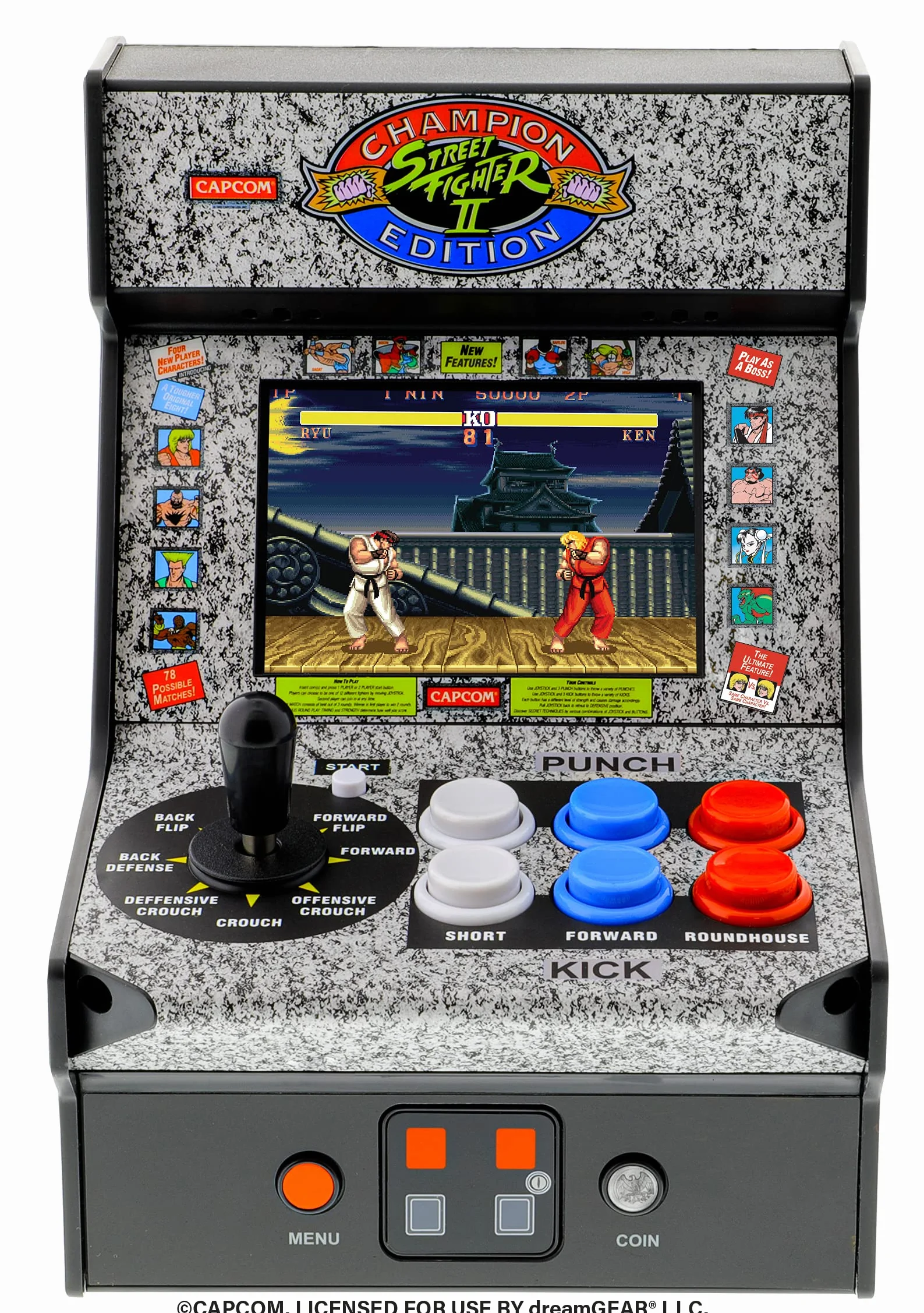 My Arcade Street Fighter II Champion Ed. Micro Player Retro Arcade