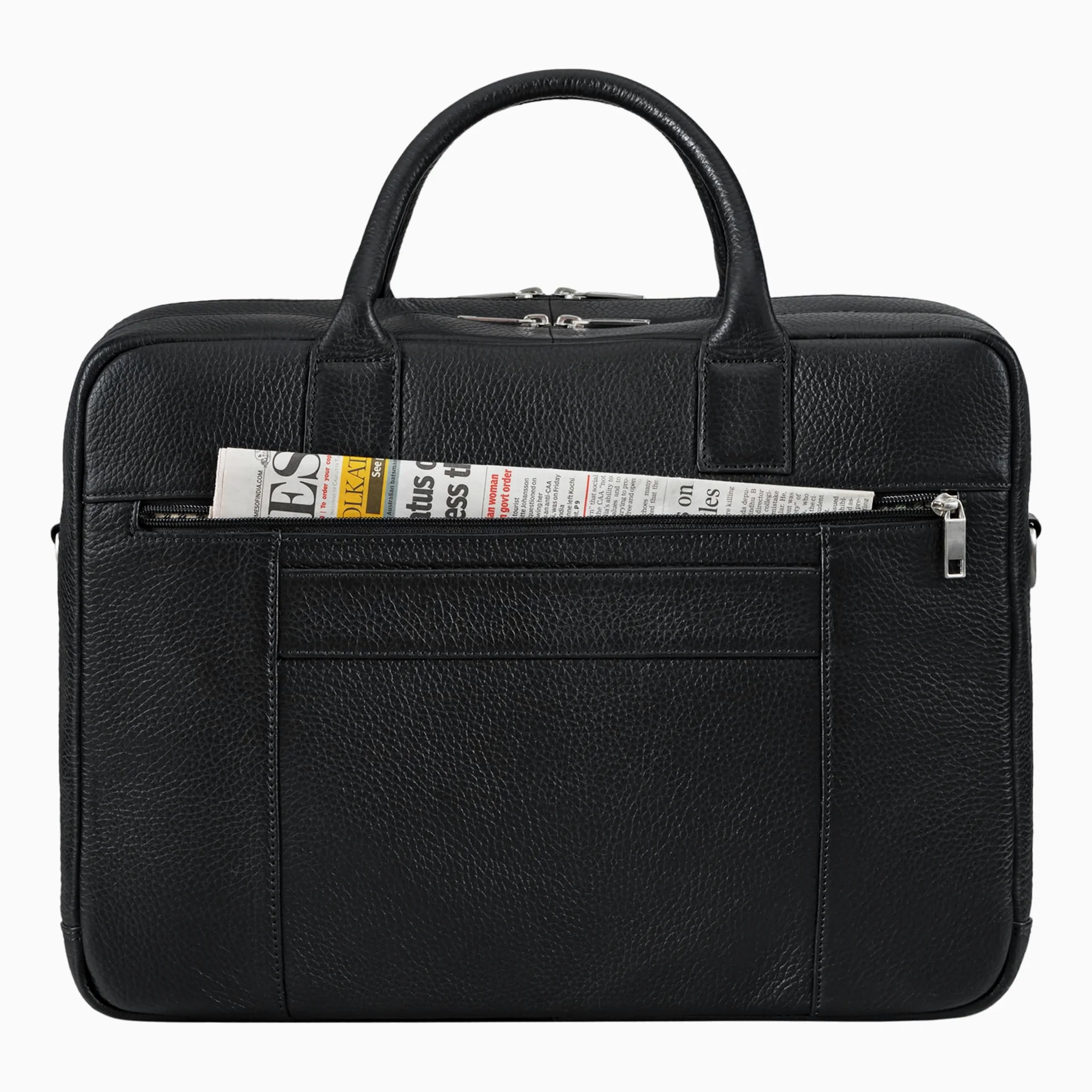 STILORD Dawson skórzana torba na ramię aktówka na laptopa 15,6 cala DIN A4 Business Satchel prawdziwa skóra czarny