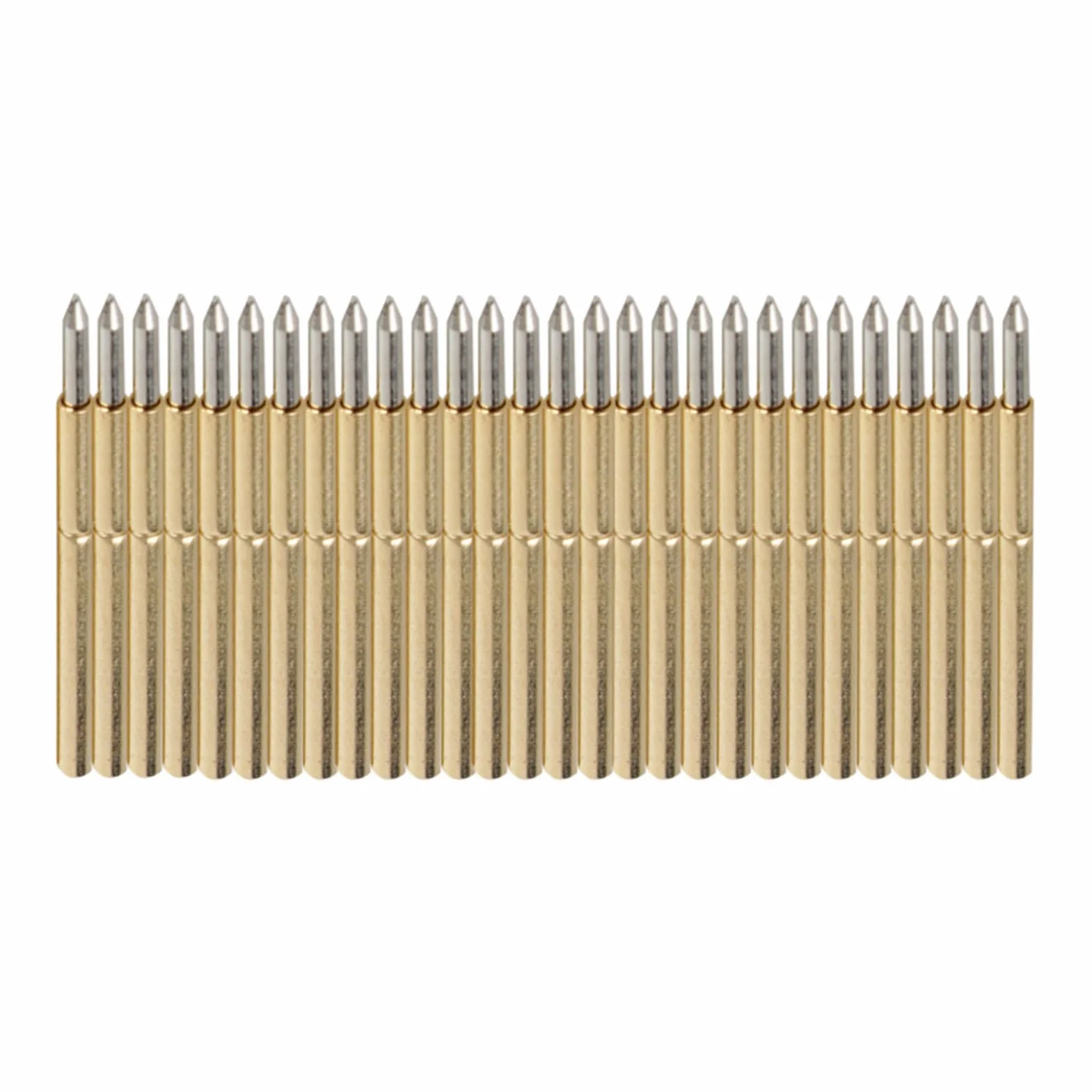 100pcs Spring,Spring Loaded Spring Probe,Spring Test Probe Pin Test Pogo P75 Pogo Test Probe Pogo Pin Test Tools Needle Straight Up Pointed Type PCB Testing Pin Spring