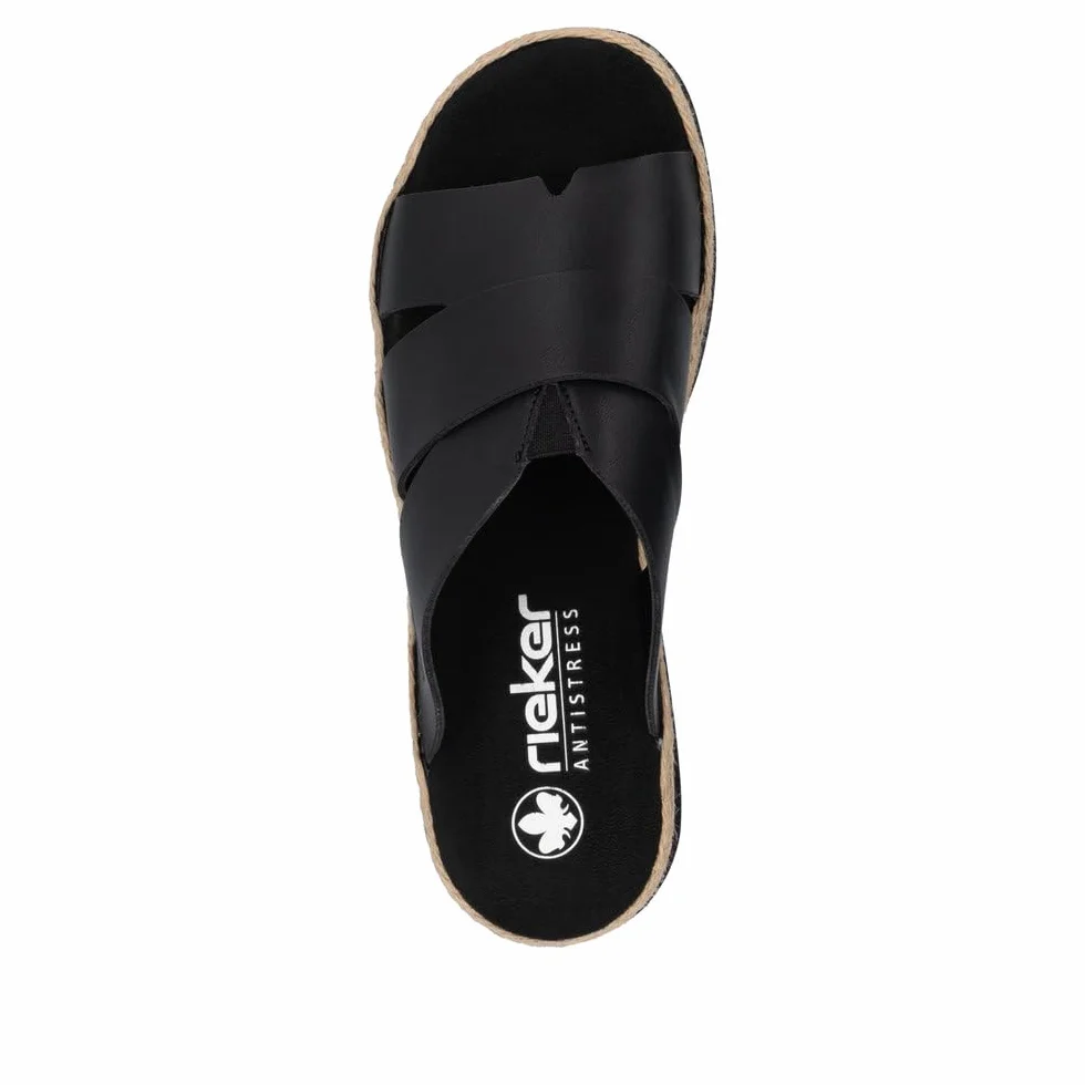 Rieker Damen-Pantolette schwarz (1)