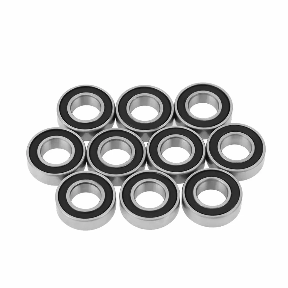 Aramox Łożyska kulkowe, 688 2rs gumowe łożyska kulkowe z głębokim rowkiem 8x16x5mm (10 szt RS i -2RS losowo)