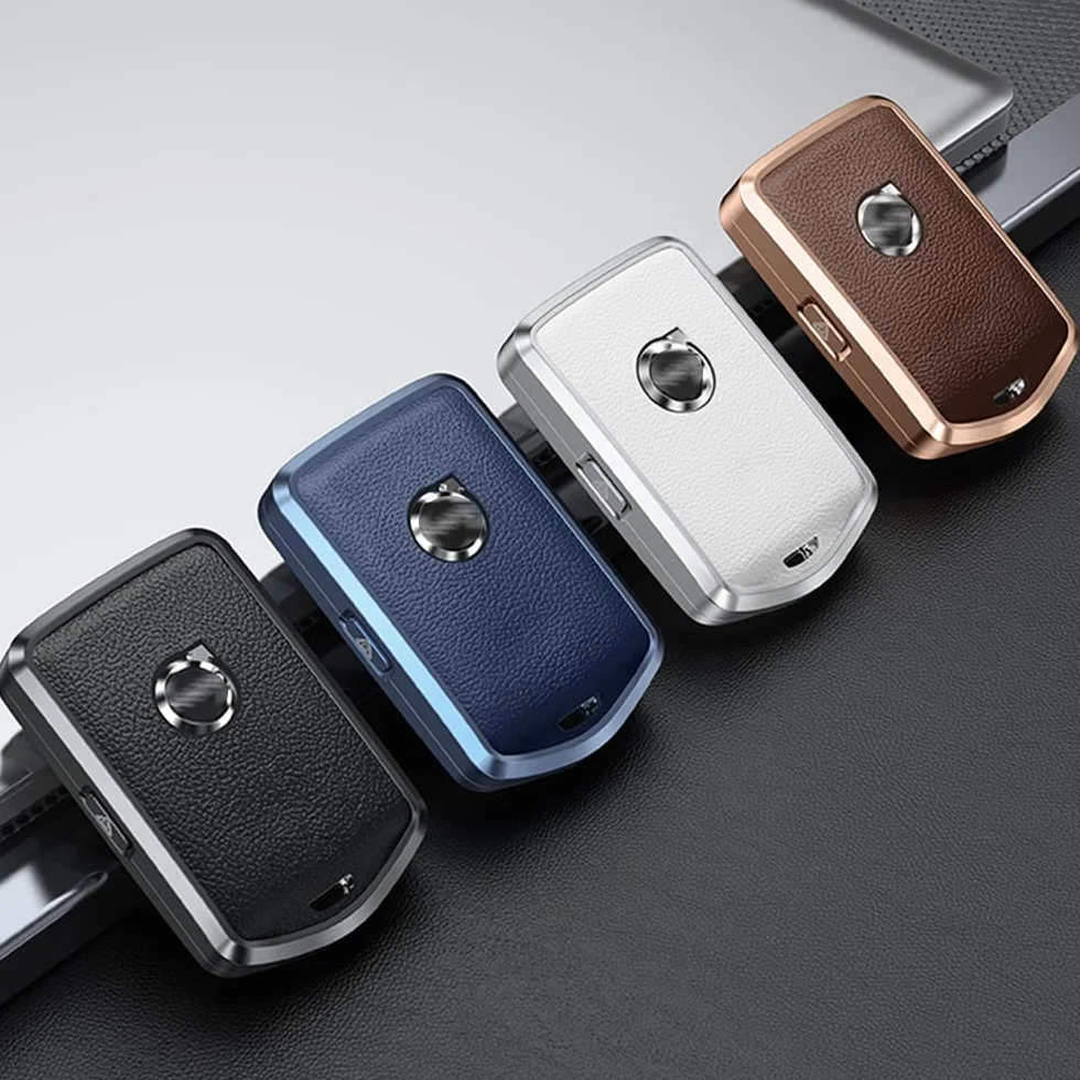 Etui na klucze pasuje do Volvo Smart etui ochronne do Volvo XC60 XC70 XC90 C30 S60 S80 S90 V60 V70 V90 pudełko na klucze skórzane przyciski boczne czarne