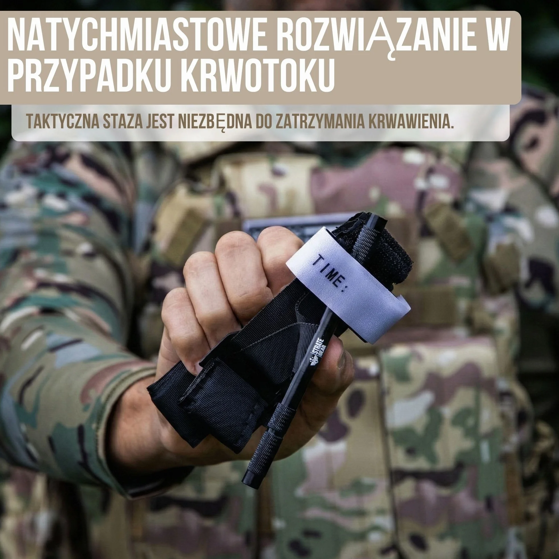Profesjonalny Zestaw 2x Strate Gear Taktyczny Opaska Uciskowa Tourniquet - Ratownictwo Medyczne, Pierwsza Pomoc, Wojskowy Standard