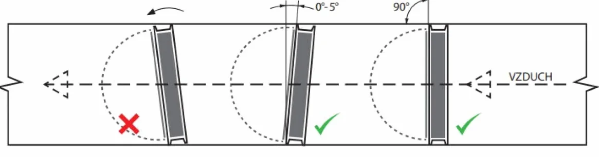 Klapa zwrotna, podwójna klapa zwrotna do rur wylotowych, szczelna, z silikonową membraną i zamknięciem magnetycznym - DN-125 mm
