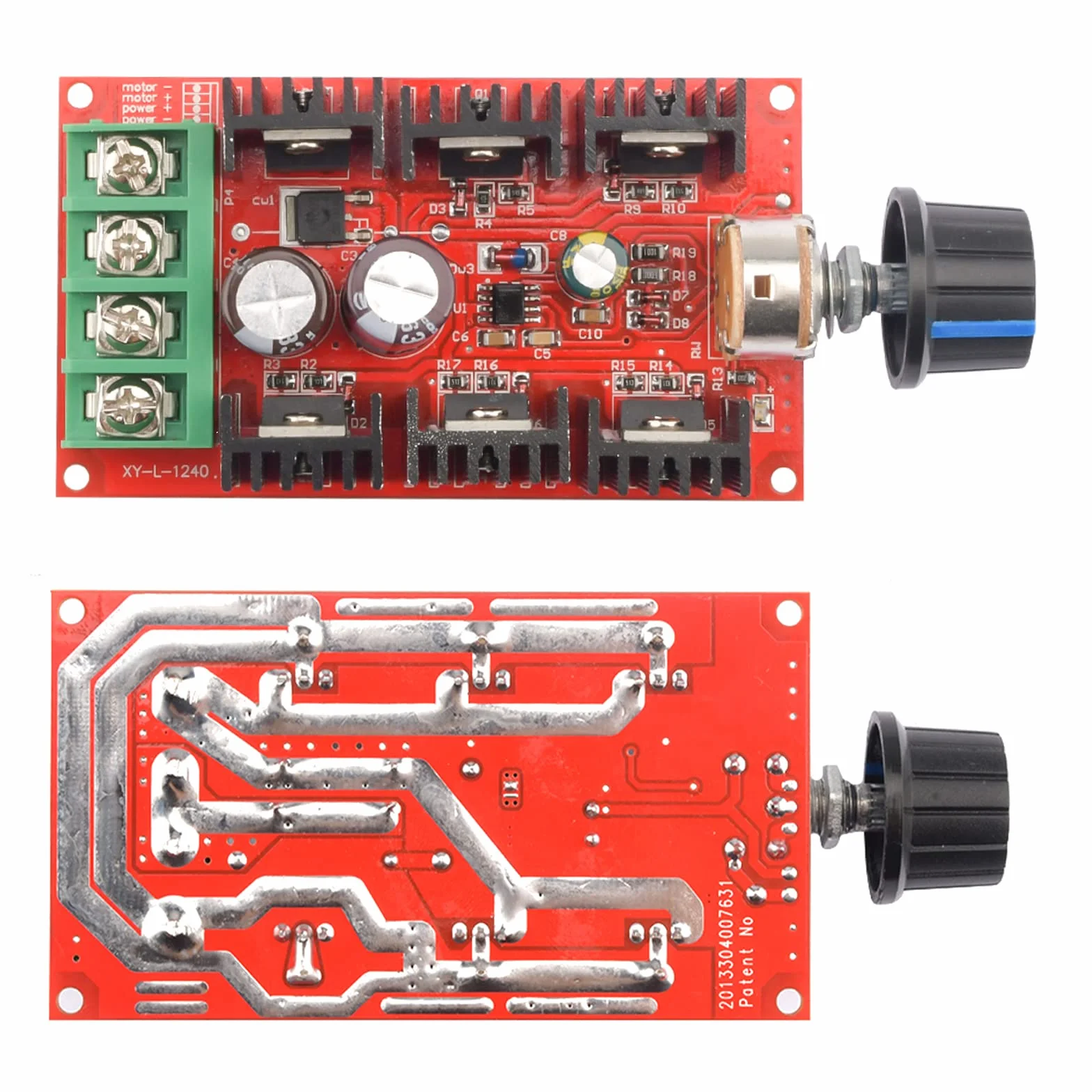 Aideepen Regulator prędkości obrotowej silnika DC, przełącznik 12 V, 24 V, 48 V, 2000 W, maks. 9-50 V, 40 A, PWM HHO RC, regulator prędkości obrotowej, przełącznik generatora sygnału