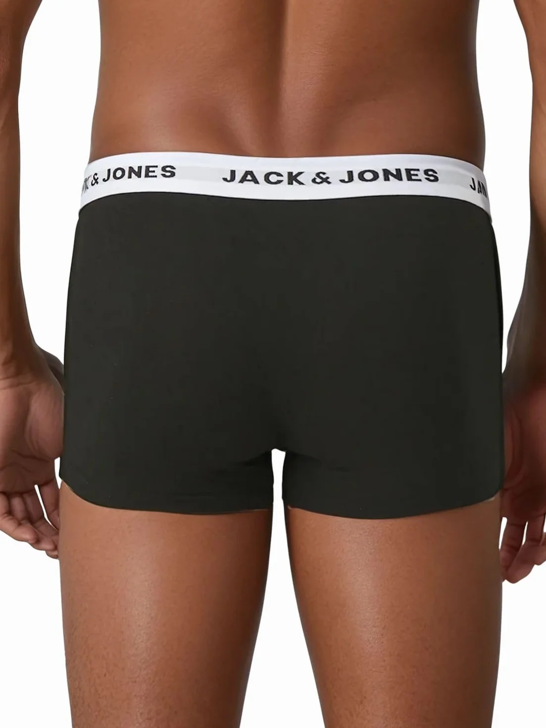 JACK & JONES Bokserki męskie, 10 sztuk, bawełna, basic, bokserki, bielizna retro, zestaw bokserek, czarne białe, S M L XL XXL 3XL