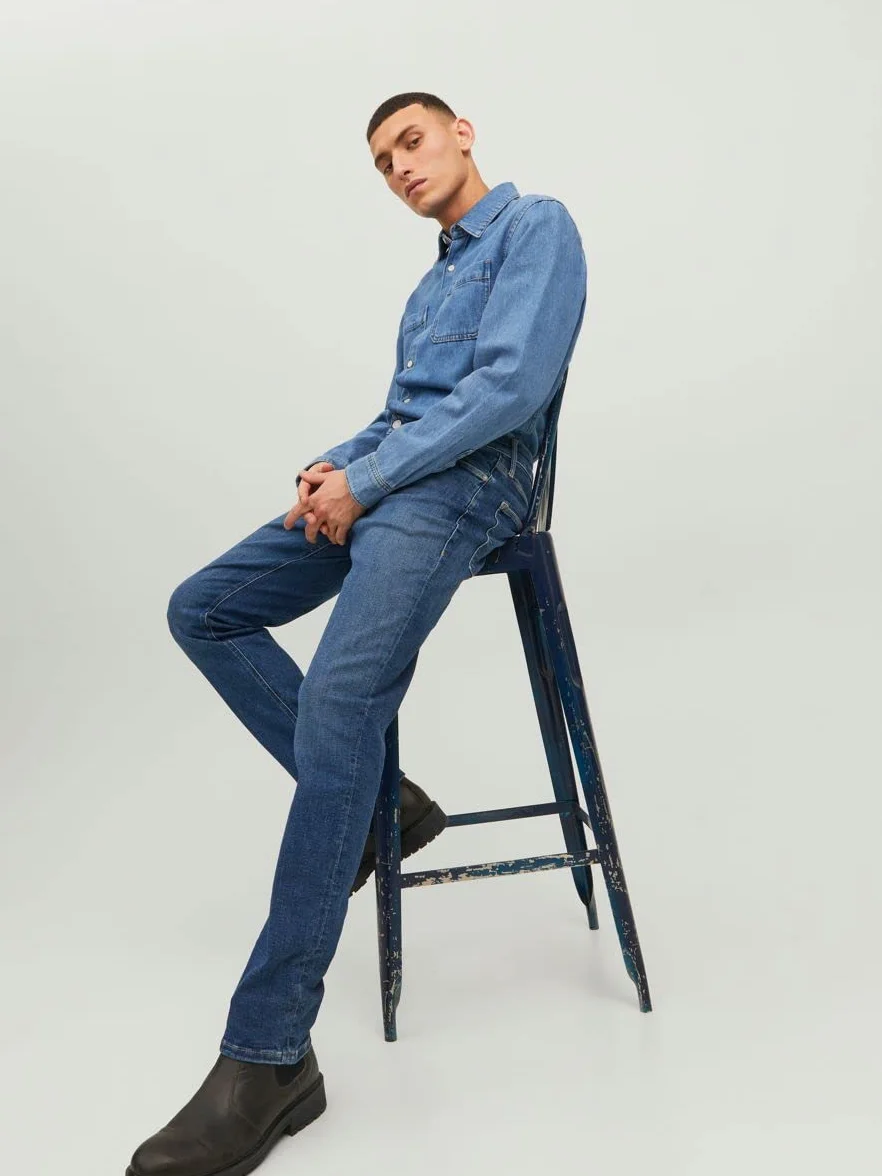 JACK & JONES Jjiclark Jjevan Jos 298 Lid Noos - Dżins Mężczyźni