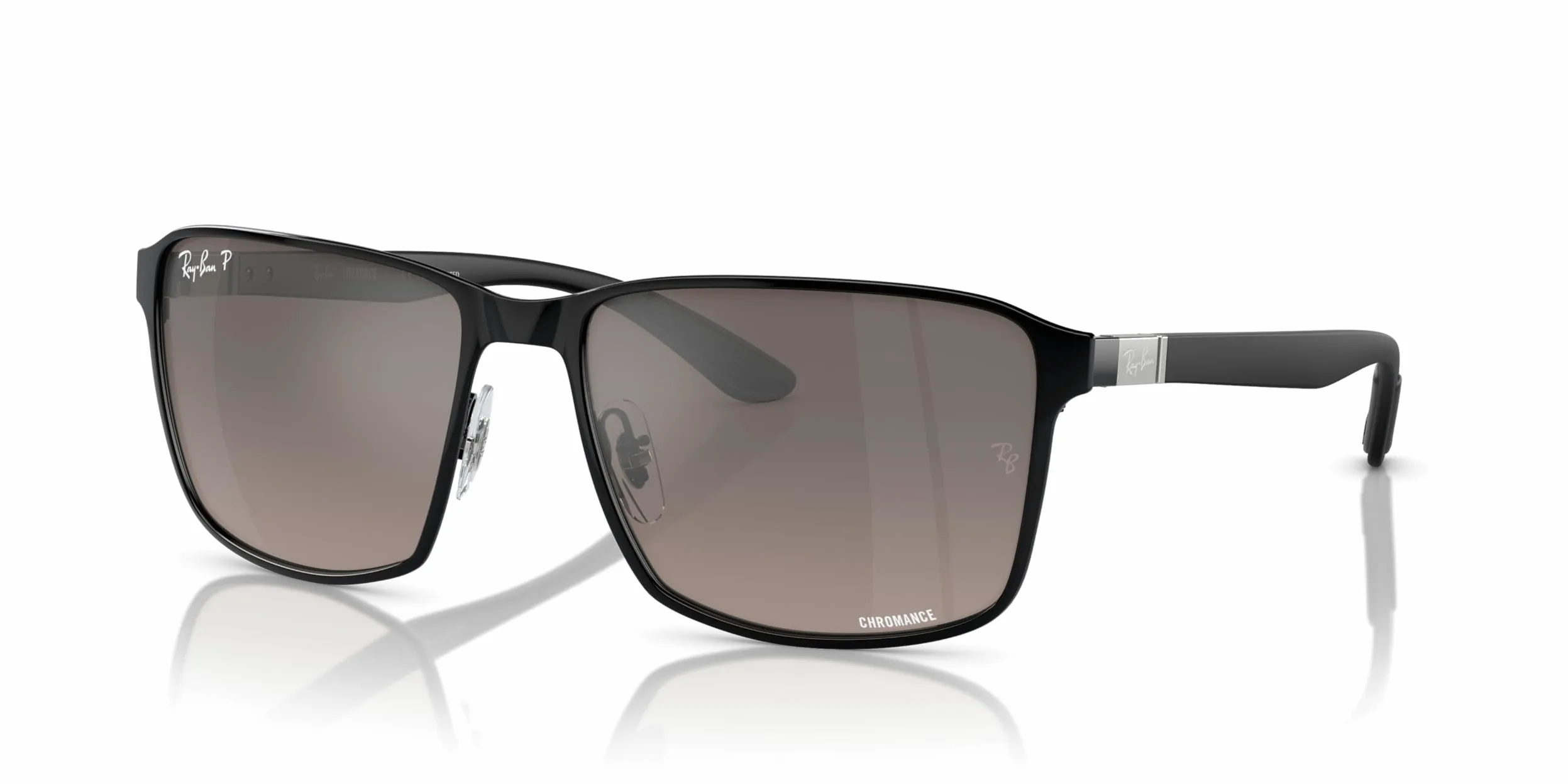 Ray-Ban Rb3721ch kwadratowe okulary przeciwsłoneczne chromance