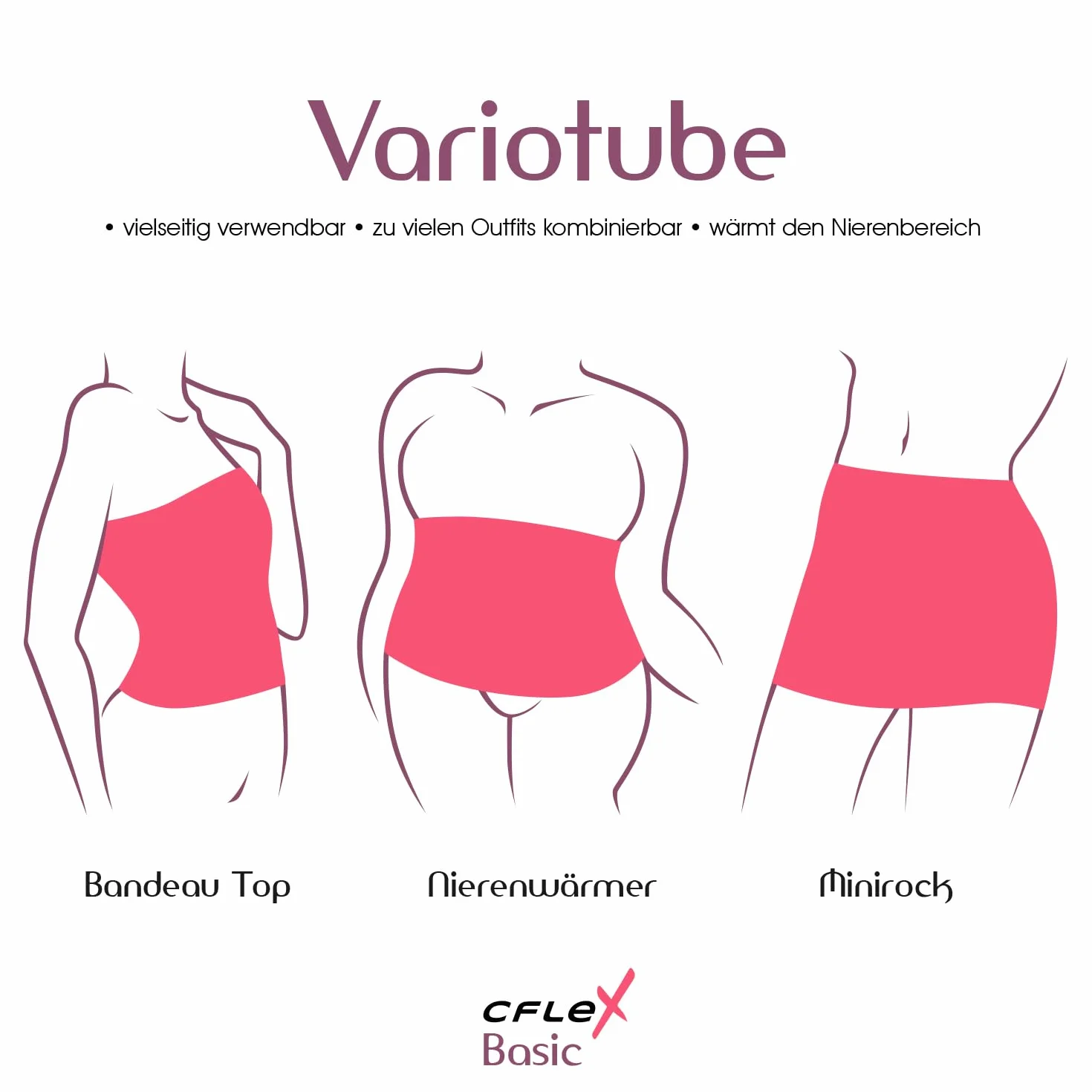 CFLEX Variotube damska spódnica na nerki z bawełny
