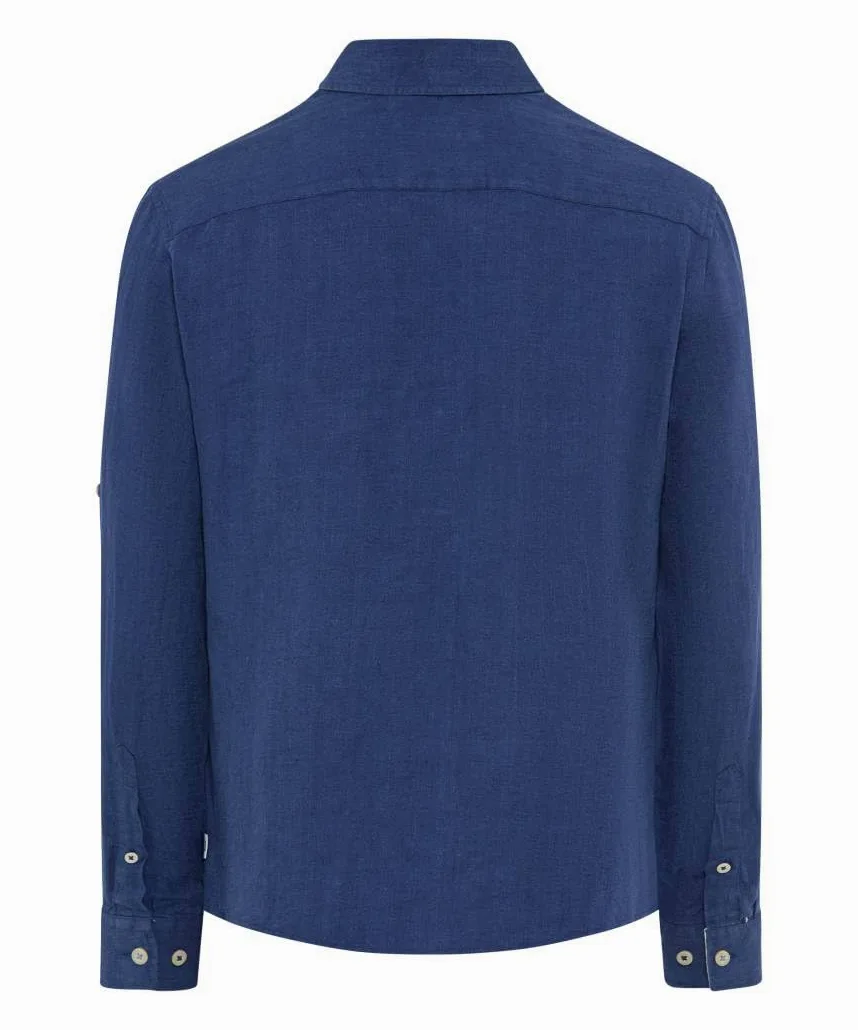 BRAX Koszula Mężczyźni Style Dirk U Pure Linen Quality