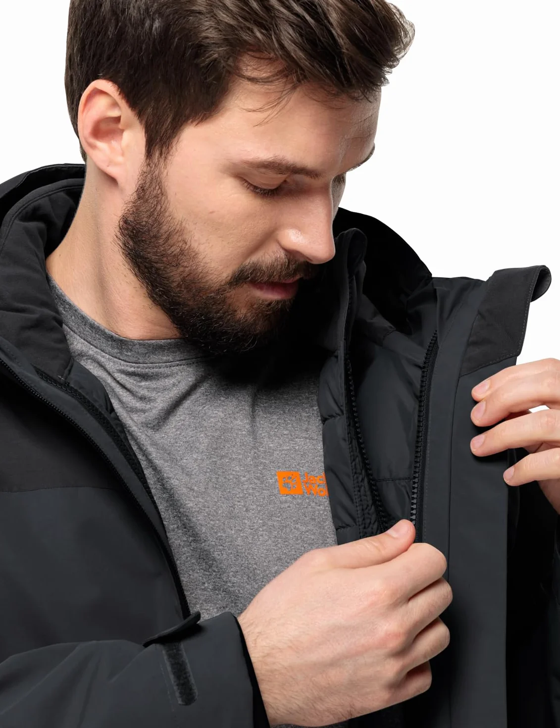 Jack Wolfskin Kurtka Mężczyźni Glaabach 3in1 Jkt M