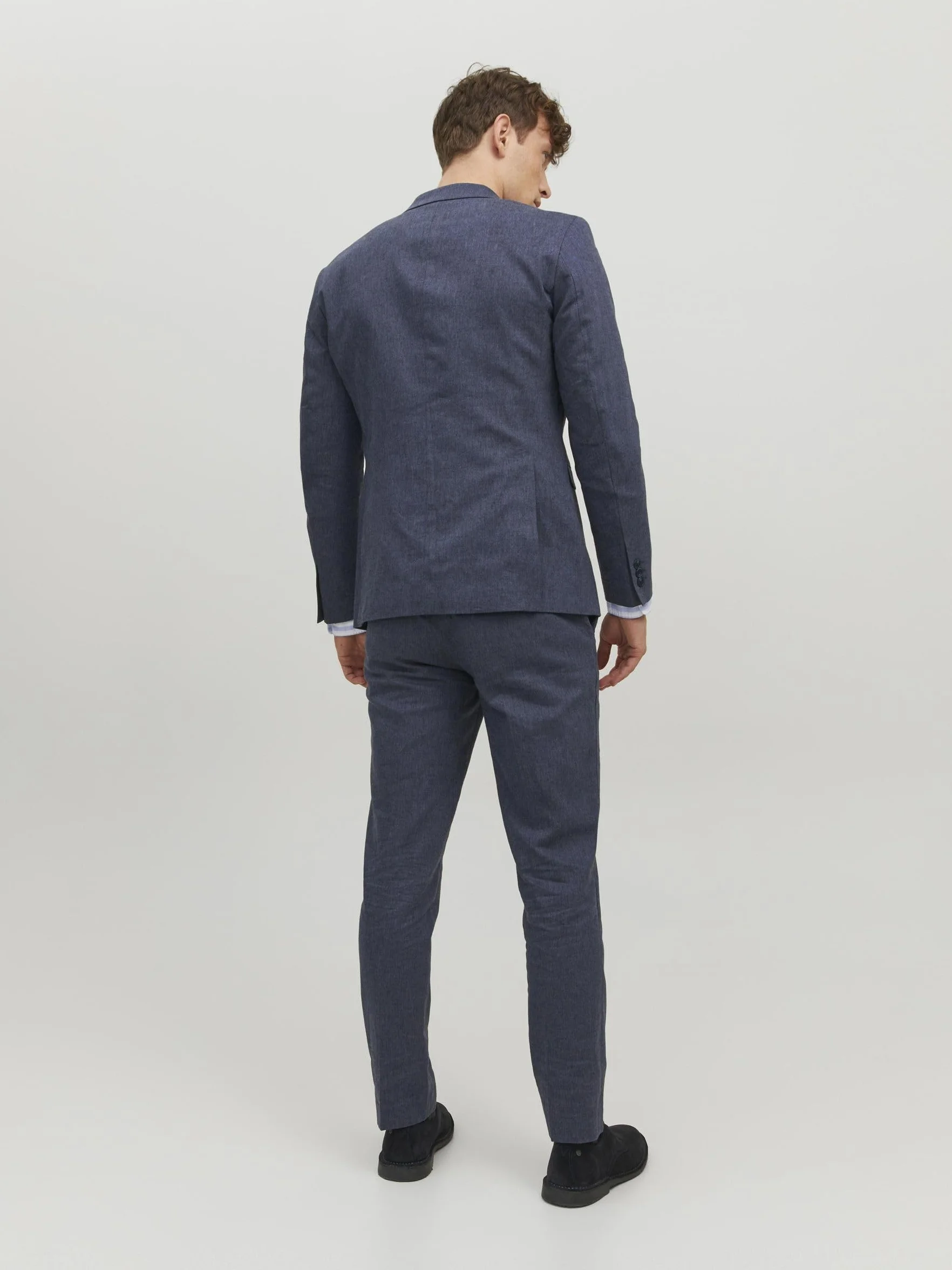 JACK & JONES Jprriviera Linen Trouser Slim Fit Sn - Garnitur — spodnie Mężczyźni