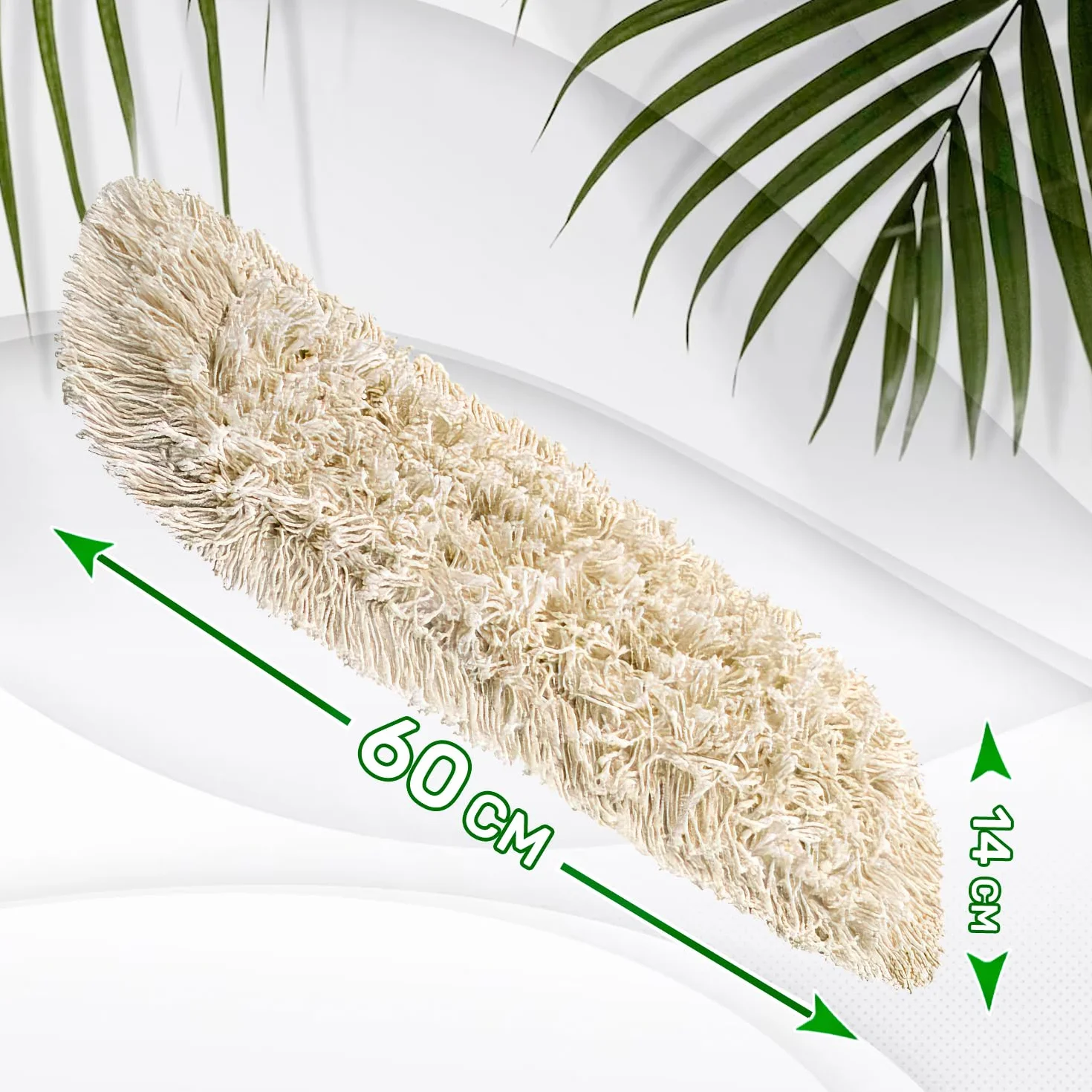 Wymienne głowice mopa wielokrotnego użytku 40 x 12 cm - Wykonane w 100% z wysokiej jakości bawełny - pochłaniają duże ilości wody - Łatwa wymiana - ONIX TECH