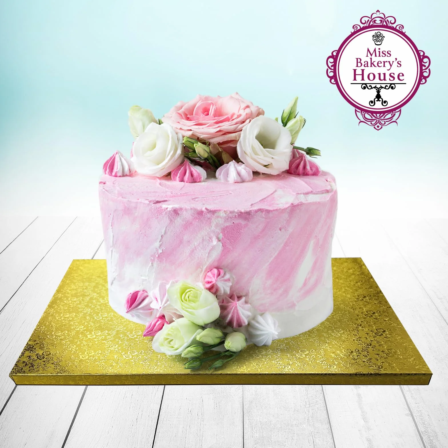 Miss Bakery's House® Cake Drum 12 mm, 30 x 40 cm, złoty, 4 sztuki, kątowy, gruby tort, stabilny, powlekany, bezpieczny transport ciasta, warstwy stosu