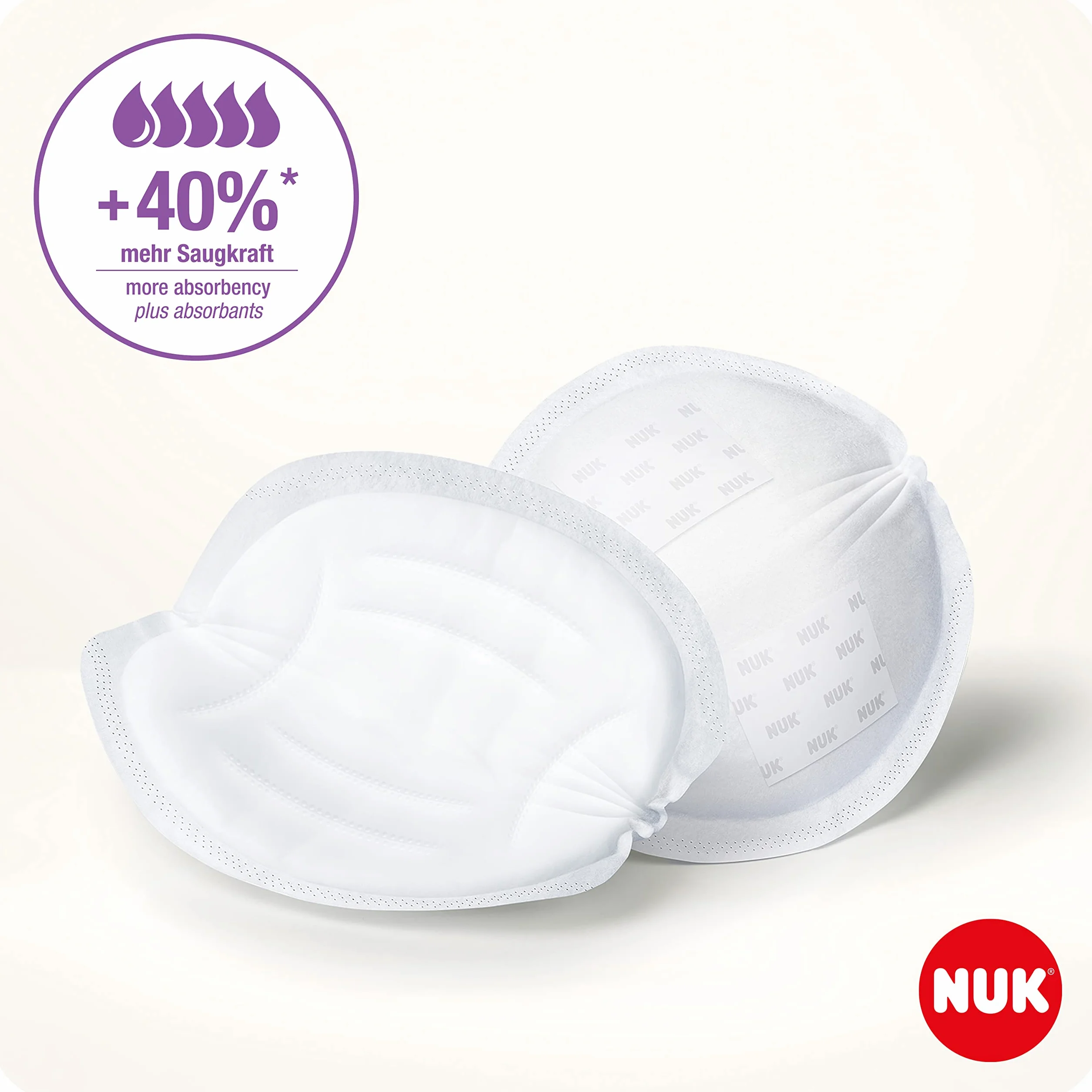 NUK High Performance Disposable Breast Pads, Nursing Pads for Breastfeeding, 30 Count