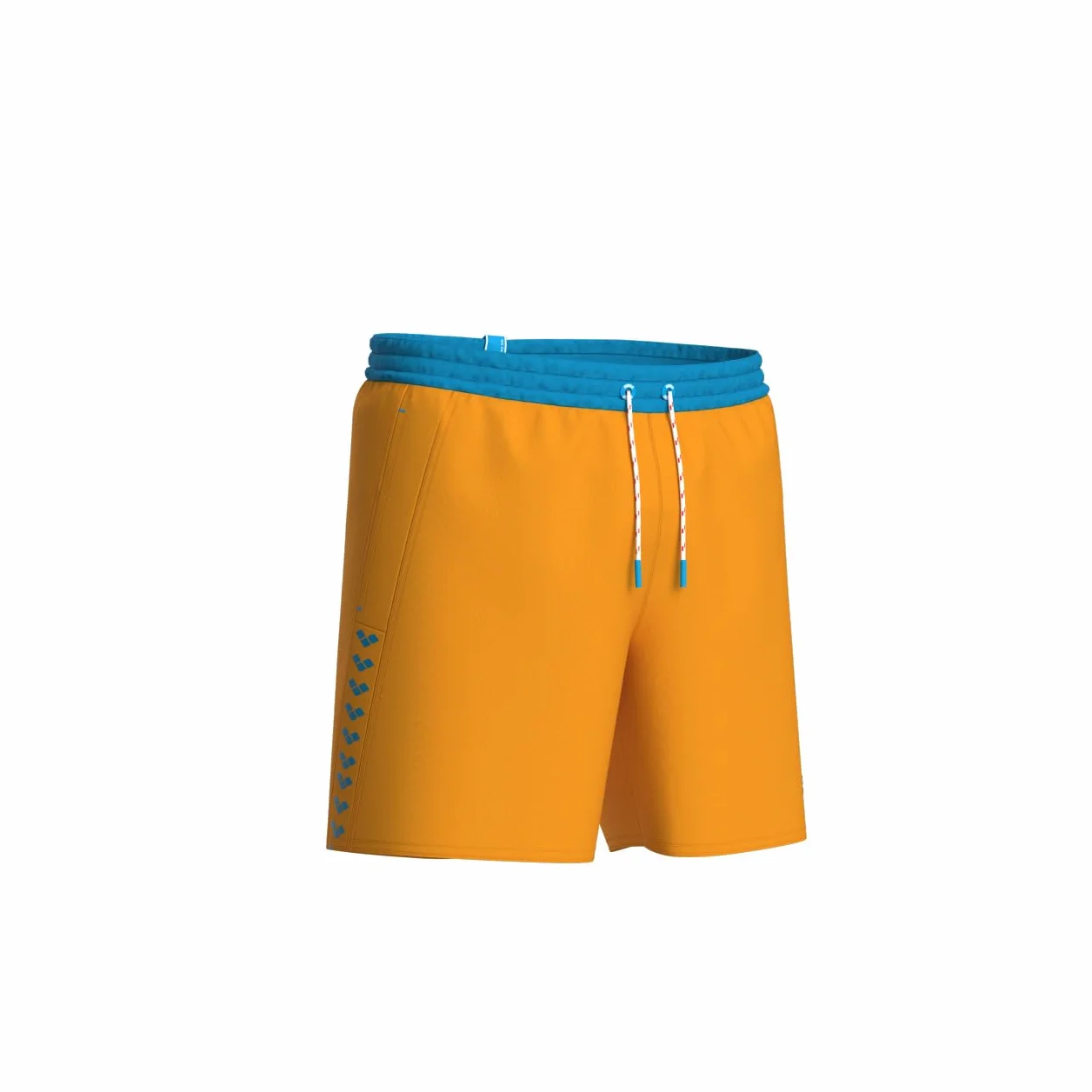 ARENA Męskie spodenki plażowe w paski męskie, Parrot-Turquoise, L