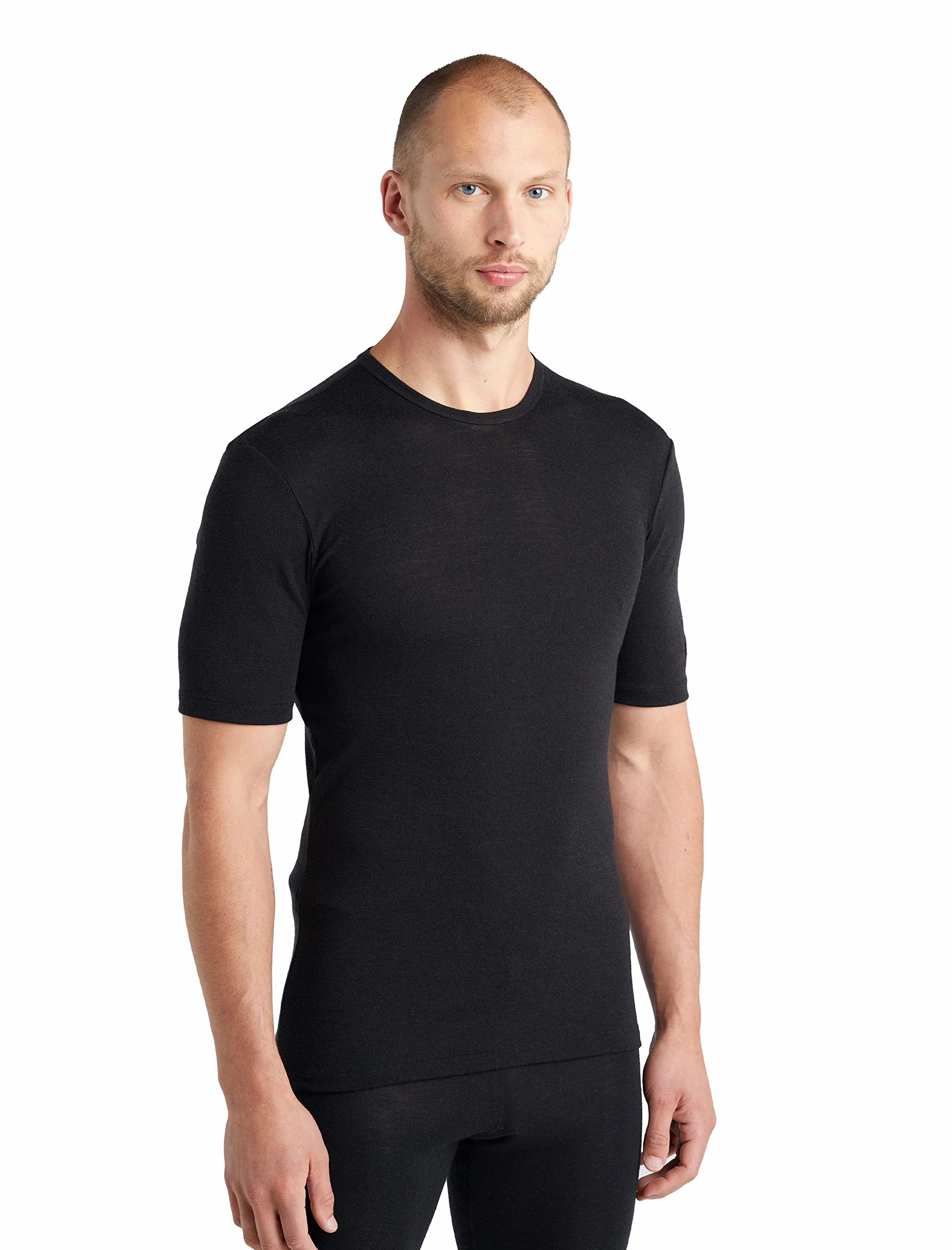 Icebreaker T-shirt Mężczyźni Everyday Crew Neck Base Layer Short Sleeve Top
