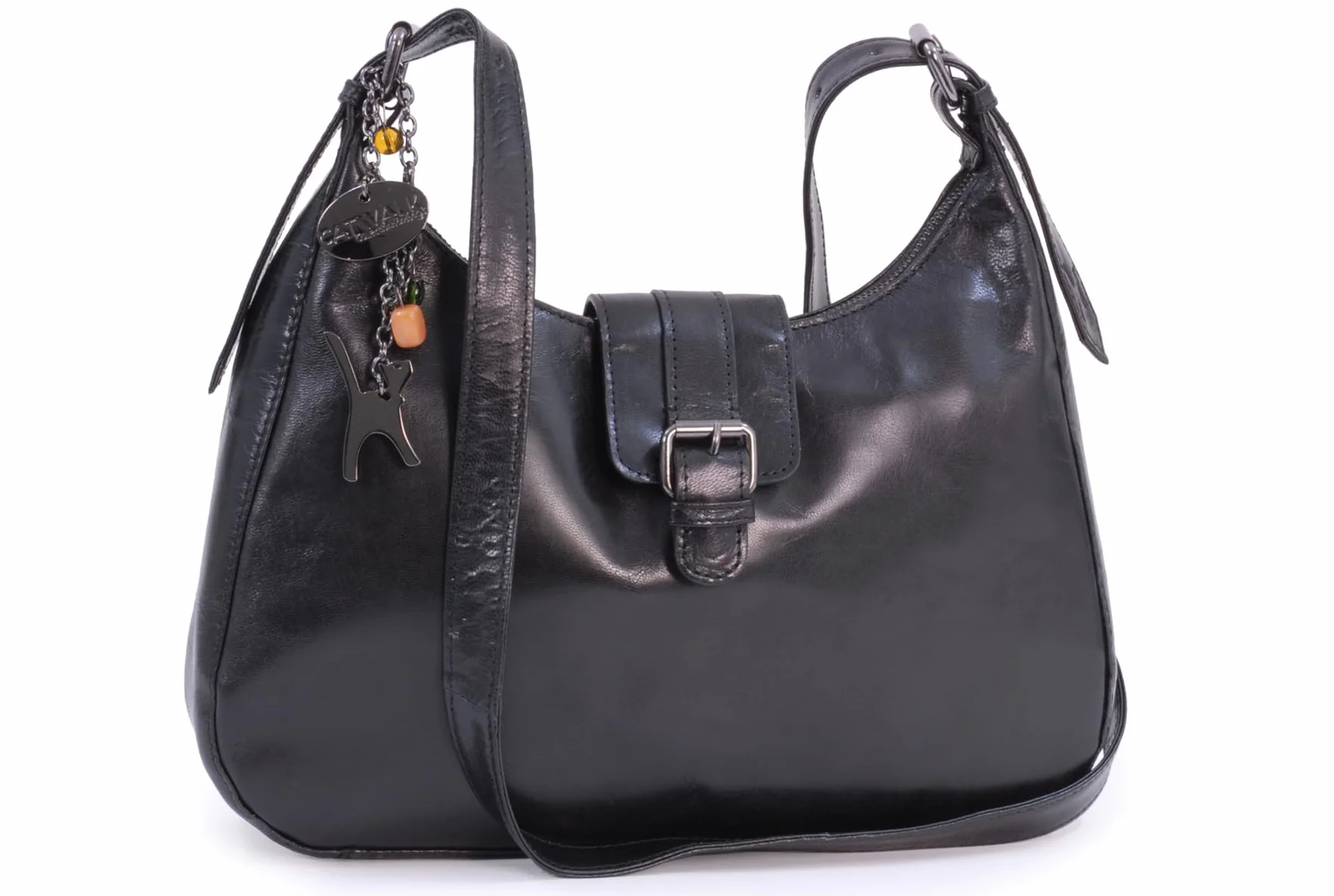 Catwalk Collection Skórzana Torba na Ramię dla Kobiet - Średnia Tote - Harlie