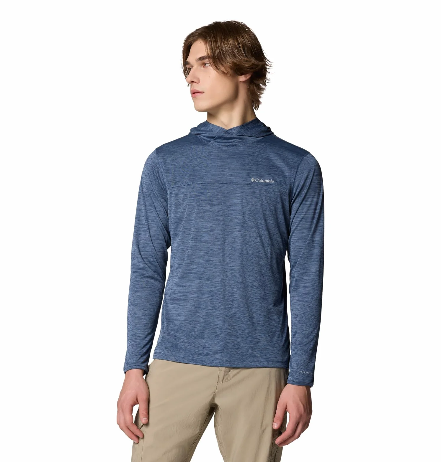 Columbia Men's Sage Peak Knit Hoodie, Dark Mountain Heather, Medium
