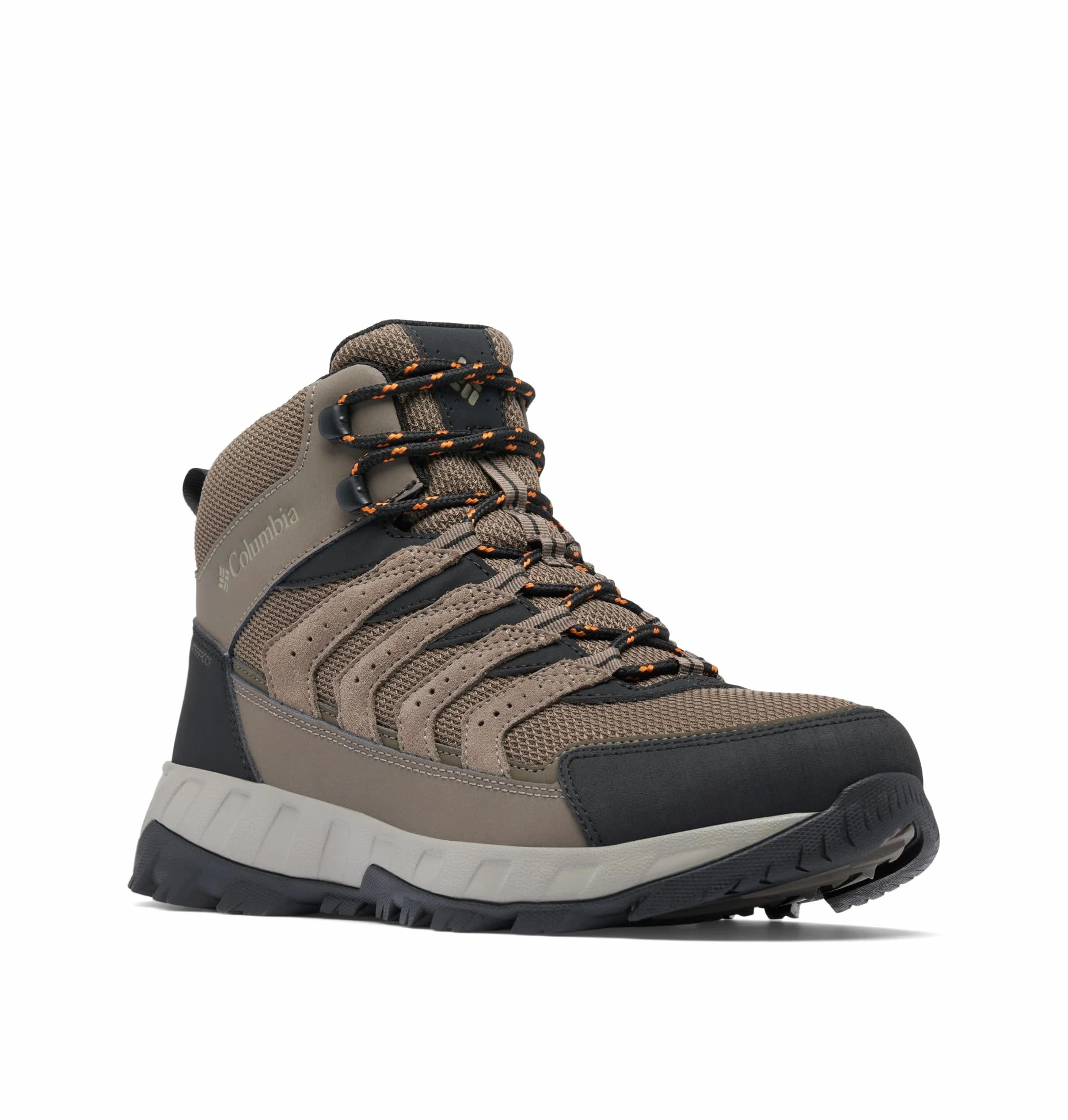 Columbia Męskie wodoodporne buty trekkingowe Strata Trail Mid, Mud Desert Sun, 47 EU