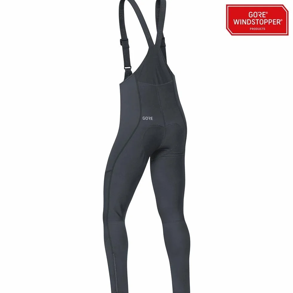 Gore Wear Mężczyźni C3 Gws Bib Tights+ 100337 Legginsy Ocieplane, Czarny, XL