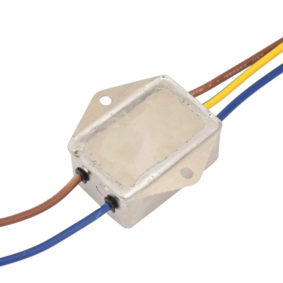 Filtr EMI Jadeshay, zasilacz jednofazowy Filtry przeciwzakłóceniowe zasilacz filtr EMI 125/250V filtr EMI do tłumienia ciągłych i okresowych impulsów zakłóceń