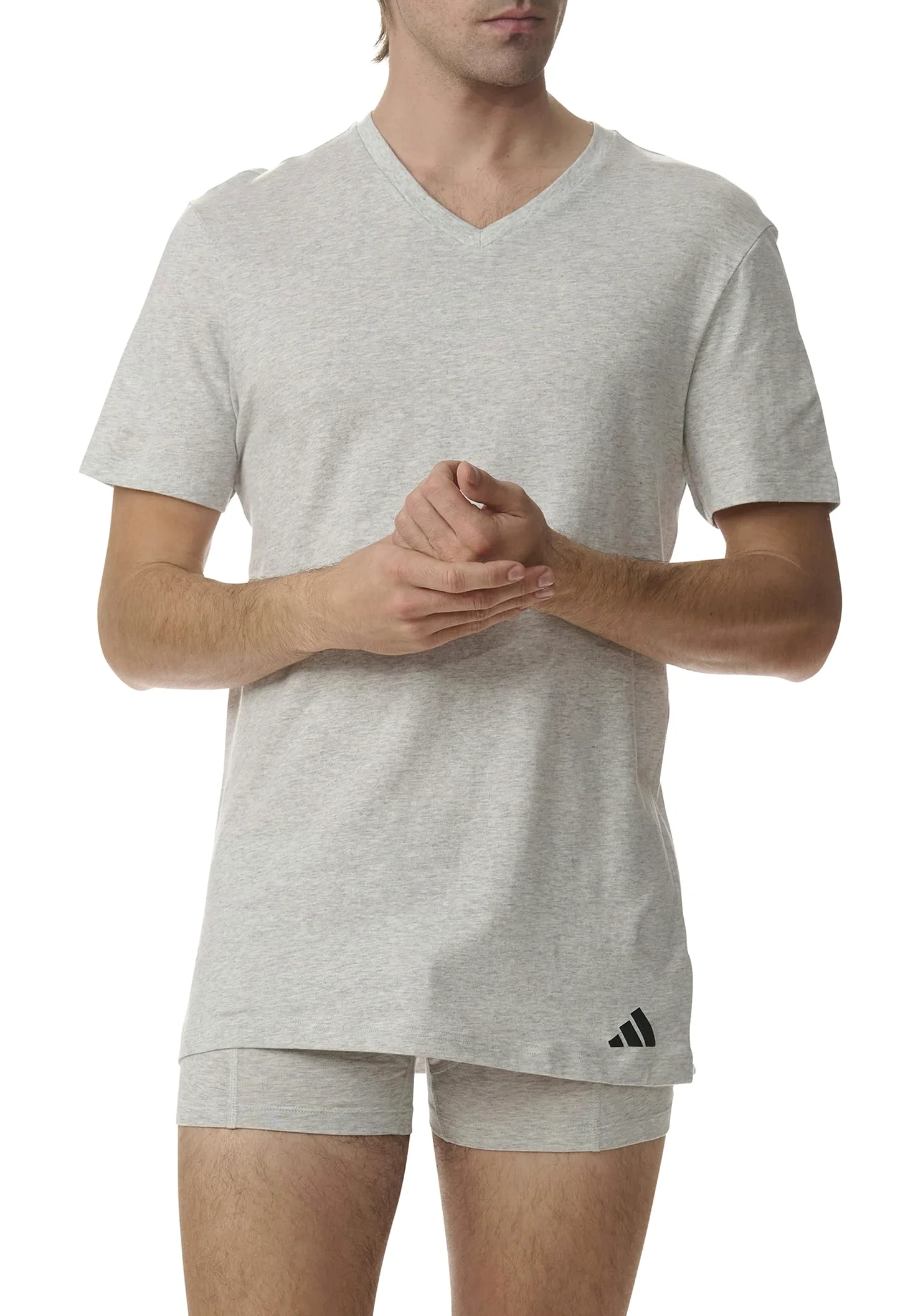 adidas Podkoszulek Mężczyźni Adidas Herren Unterwäsche V Neck Shirt (3pk) - Active Core Cotton