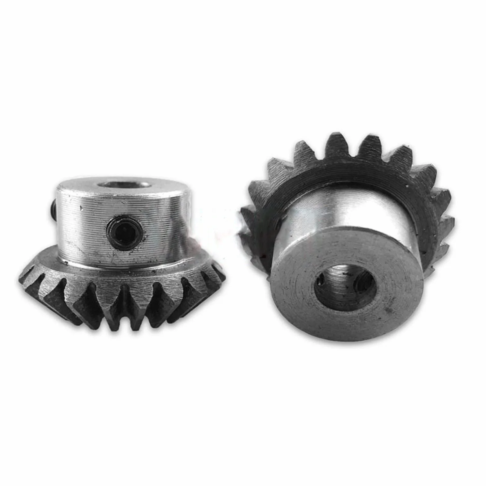 Koło zębate spiralne 1 szt. 1,5 moduł 20 zębów przekładnia stożkowa 8 mm 10 mm 12 mm 14 mm 15 mm wewnętrzny otwór przekładnia 1,5 m 20T spiralne przekładnie stożkowe do modelu DIY ślimak ścięcia samochodu (kolor: 20 zębów, rozmiar: otwór 10 mm)