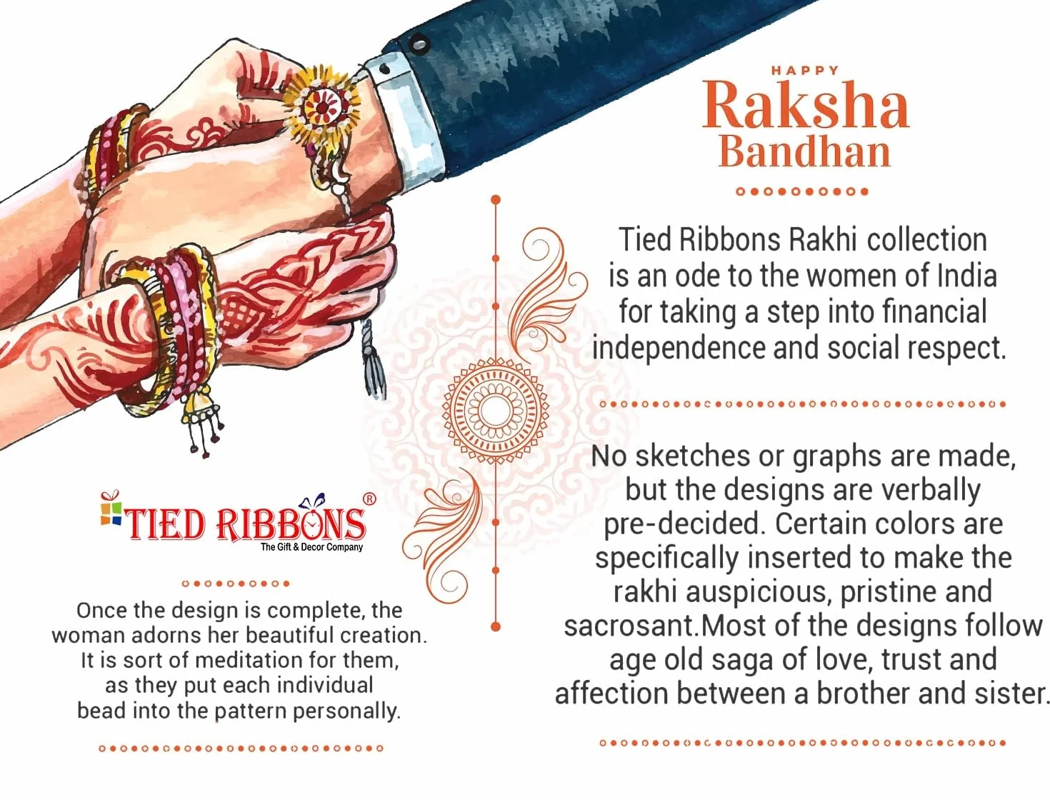 TIED RIBBONS rakhi Zestaw 2 dla braci z prezentem, Rakhi dla Bhaiya, mini kartka z życzeniami, Roli Tikka, bransoletka Raksha Bandhan