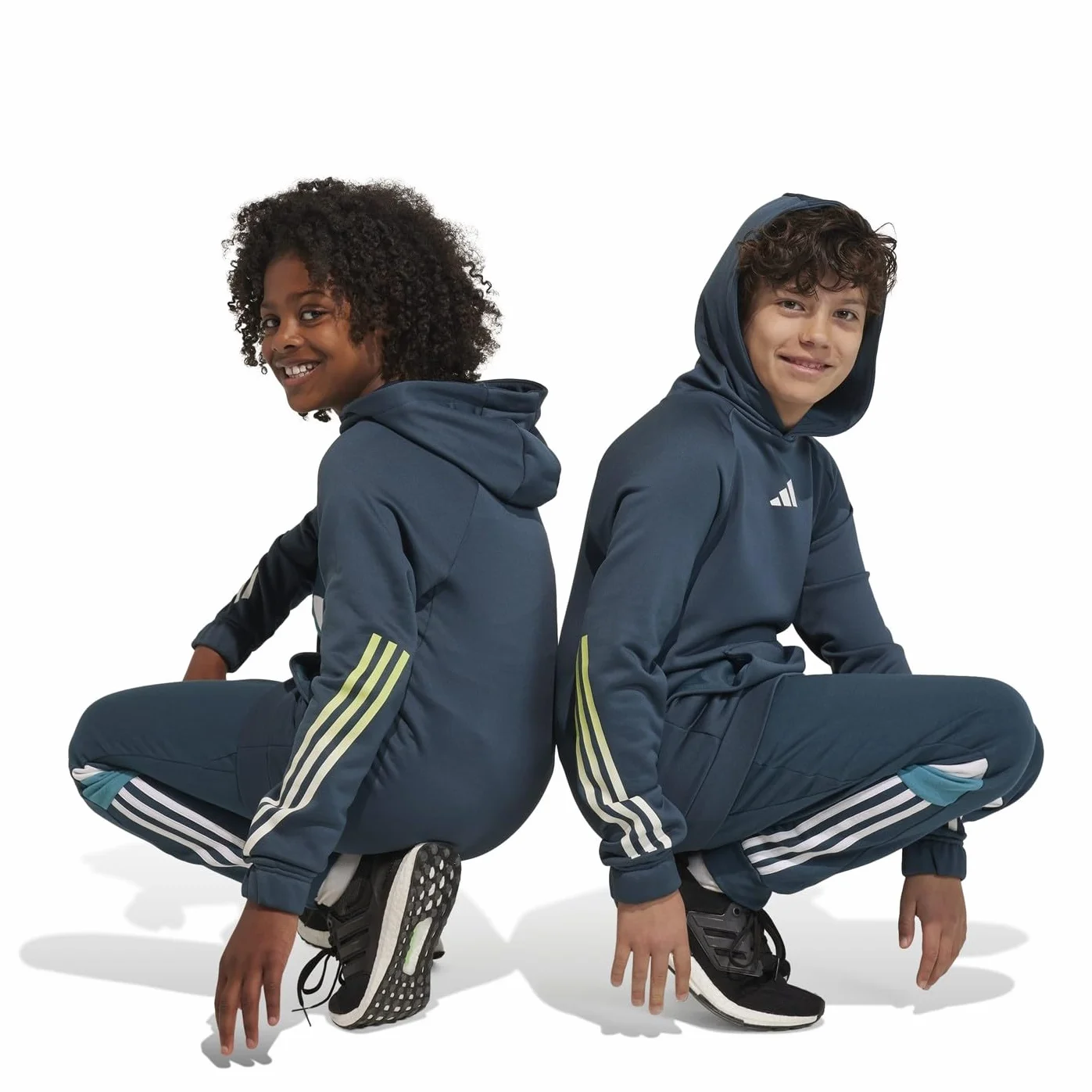 adidas Tiberio 3-stripes Colorblock Fleece Pants Kids