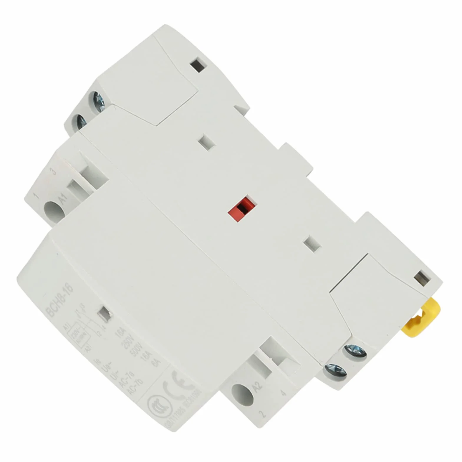 Przekaźnik 230 V szyna montażowa, przekaźnik na szynie DIN 120 V, sterowanie wyświetlaczem, 2P 16 A, 220 V, 230 V, 1 Nc, 5060 Hz, szyna DIN