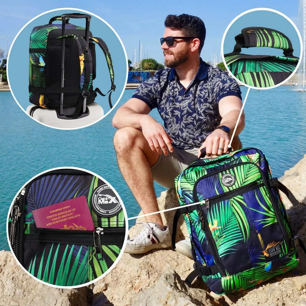 Plecak kabinowy Cabin Max Metz 20L z uchwytem na butelkę i regulowanymi paskami 40 x 20 x 25 cm