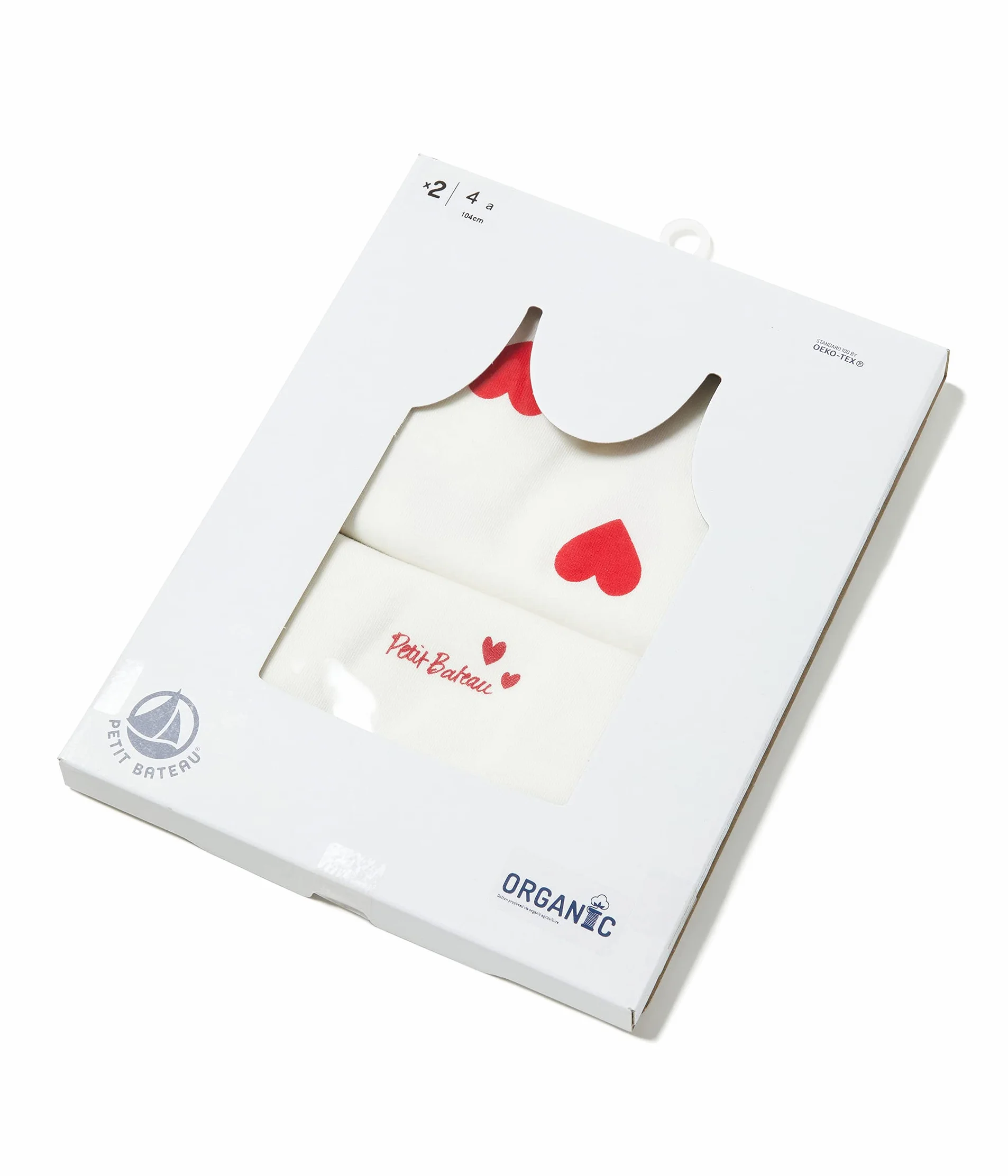 Petit Bateau Dziewczęce koszule na ramiączkach (2 sztuki), wielokolorowa, 5 Lata