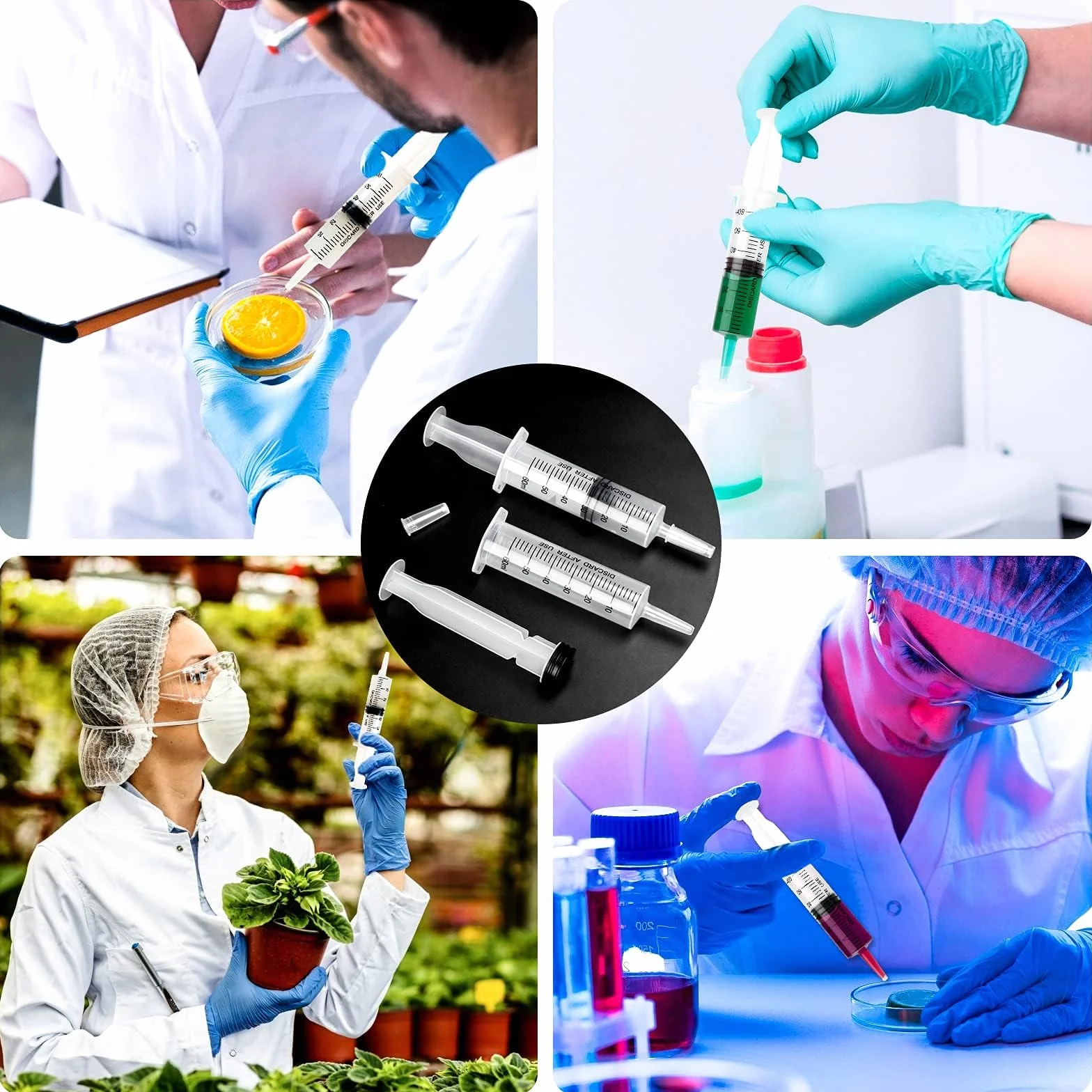 5 sztuk strzykawek 60 ml, strzykawki z wężem, plastikowa strzykawka wielokrotnego użytku, bez igły, strzykawka do karmy, pojedynczo sterylnie zapakowana, do karmienia zwierząt domowych