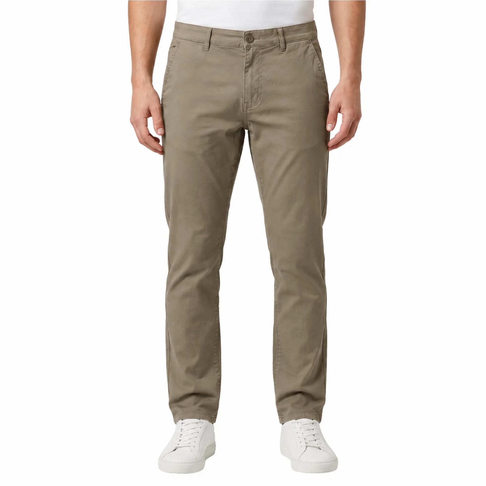 Smith & Solo Męskie spodnie chinosy, slim fit, rozciągliwe, wykonane w 98% z bawełny, eleganckie spodnie materiałowe, do biznesu i na czas wolny, chinosy męskie