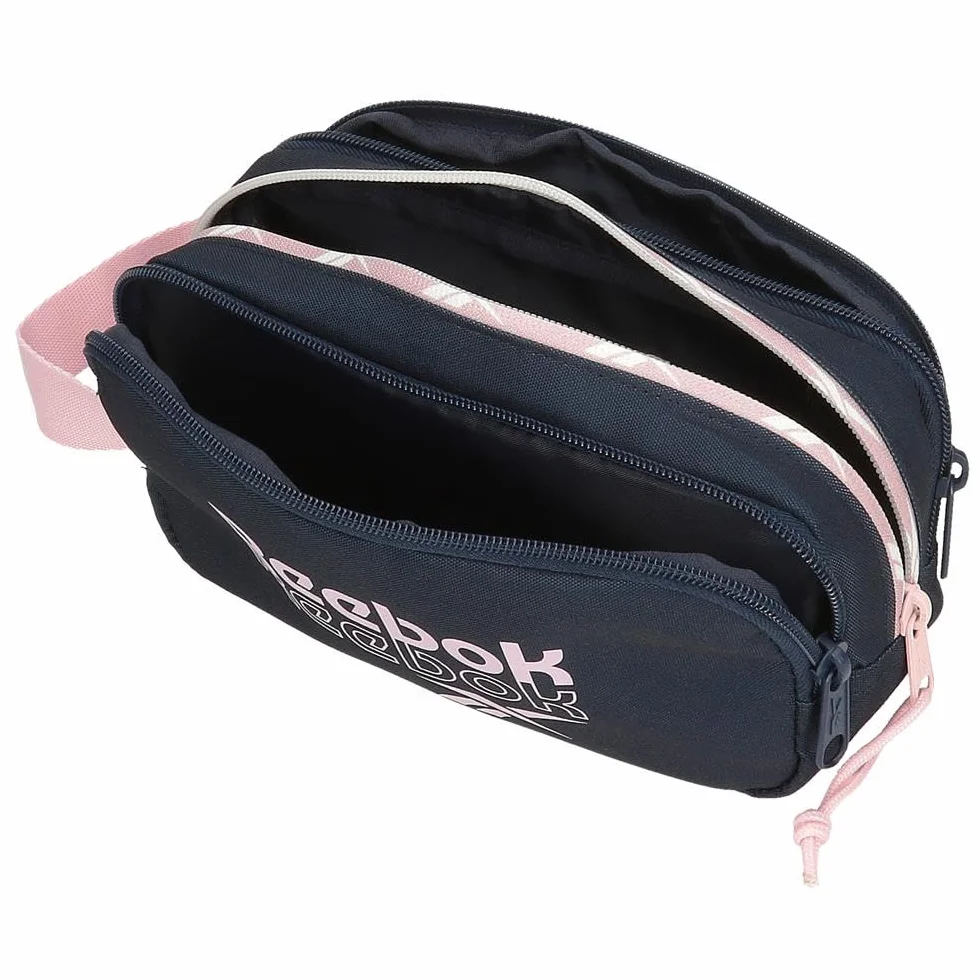 Reebok Binley potrójny niebieski piórnik 22 x 10 x 9 cm poliester by Joumma Bags, niebieski, 22x10x9 cms, potrójny piórnik, Niebieski, 22x10x9 cms, Zestaw potrójny
