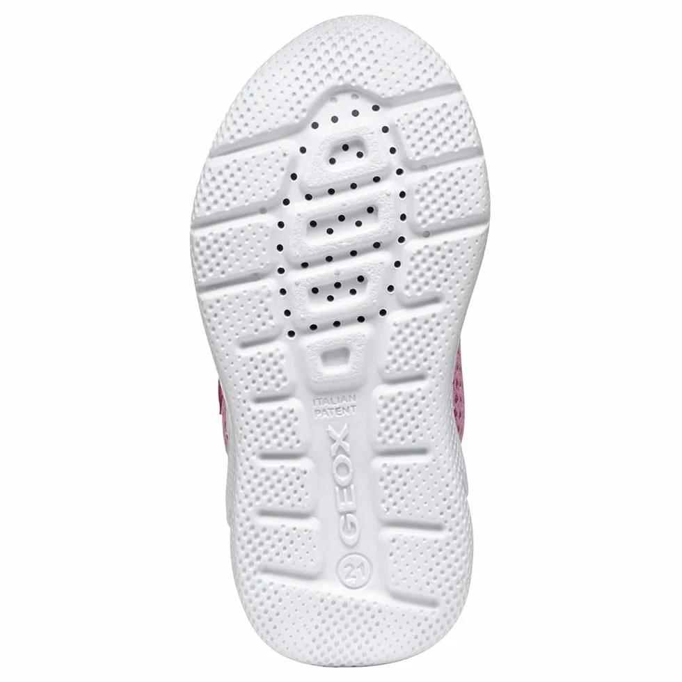 Geox Niemowlęta B SPRINTYE Girl D Sneakers, różowe/Watersea, 23 EU, różowy, 23 EU