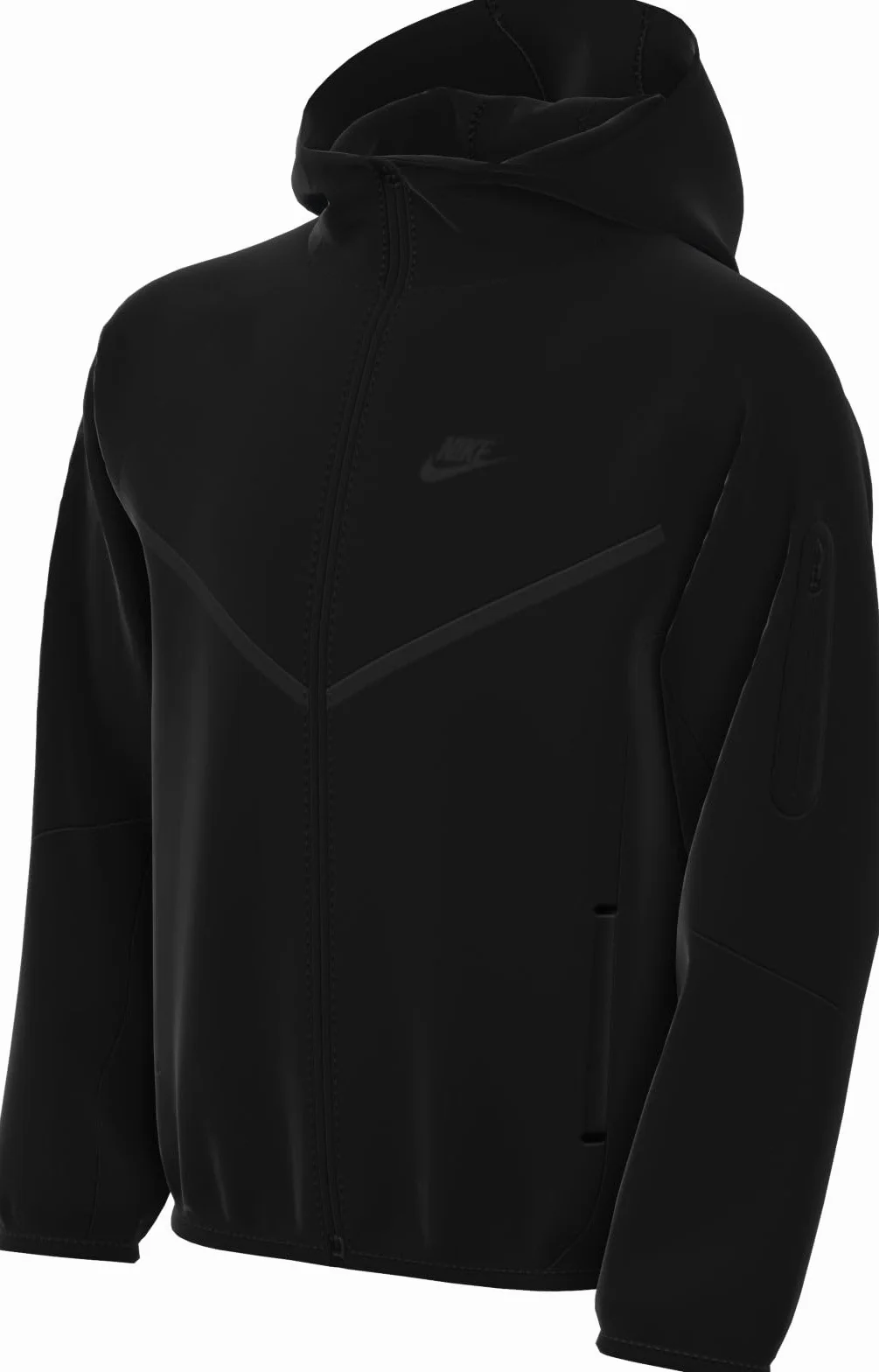 Nike Chłopcy Tech Fleece Fz-Pd Kurtka Black/Black/Black 152/158