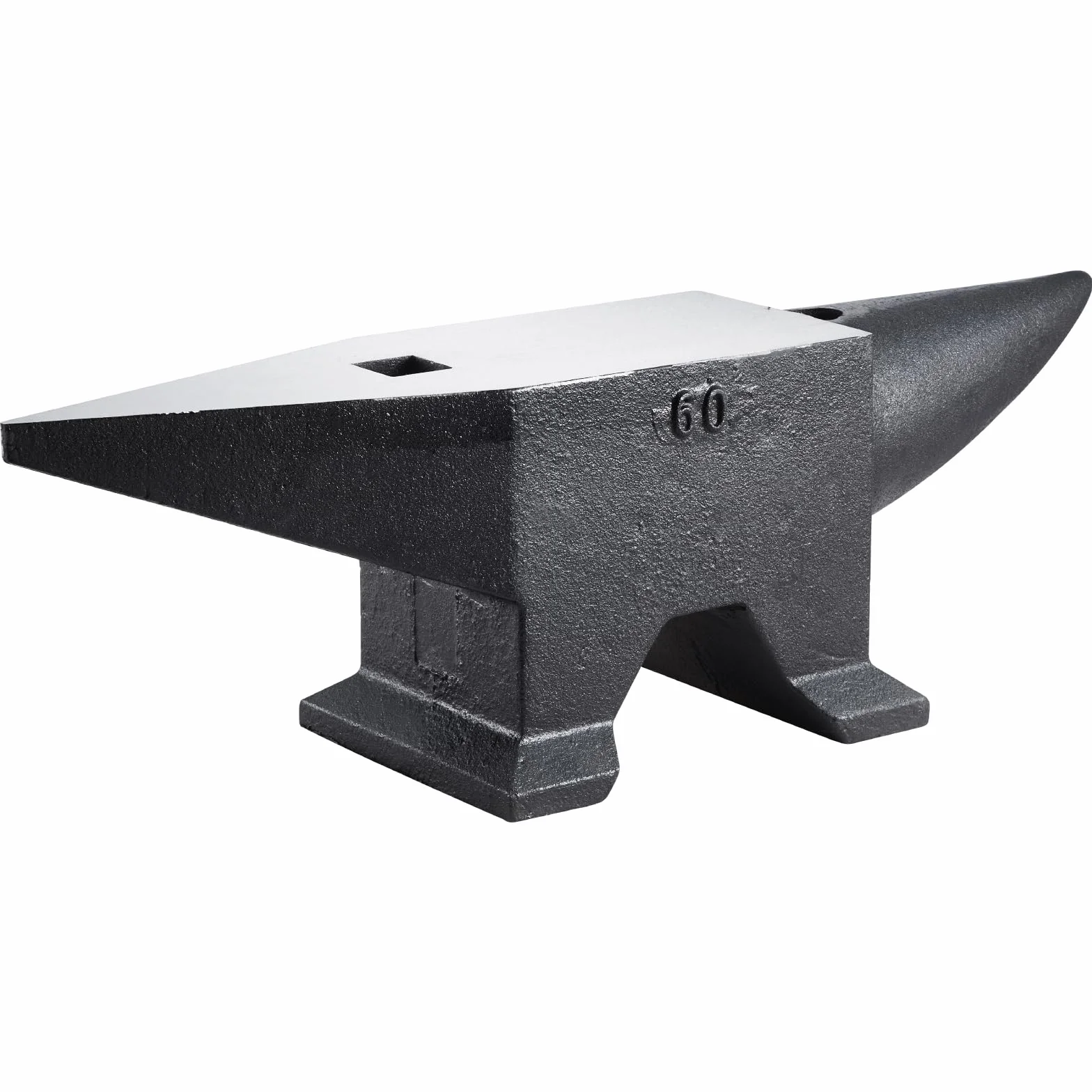 VEVOR Kowadło kowalskie 60 kg, 67 x 18,5 x 21,5 cm, kowadełko z okrągłym i płaskim rogiem, akcesoria do kucia, idealne dla majsterkowiczów i majsterkowiczów do nitowania, spłaszczania, kucia i
