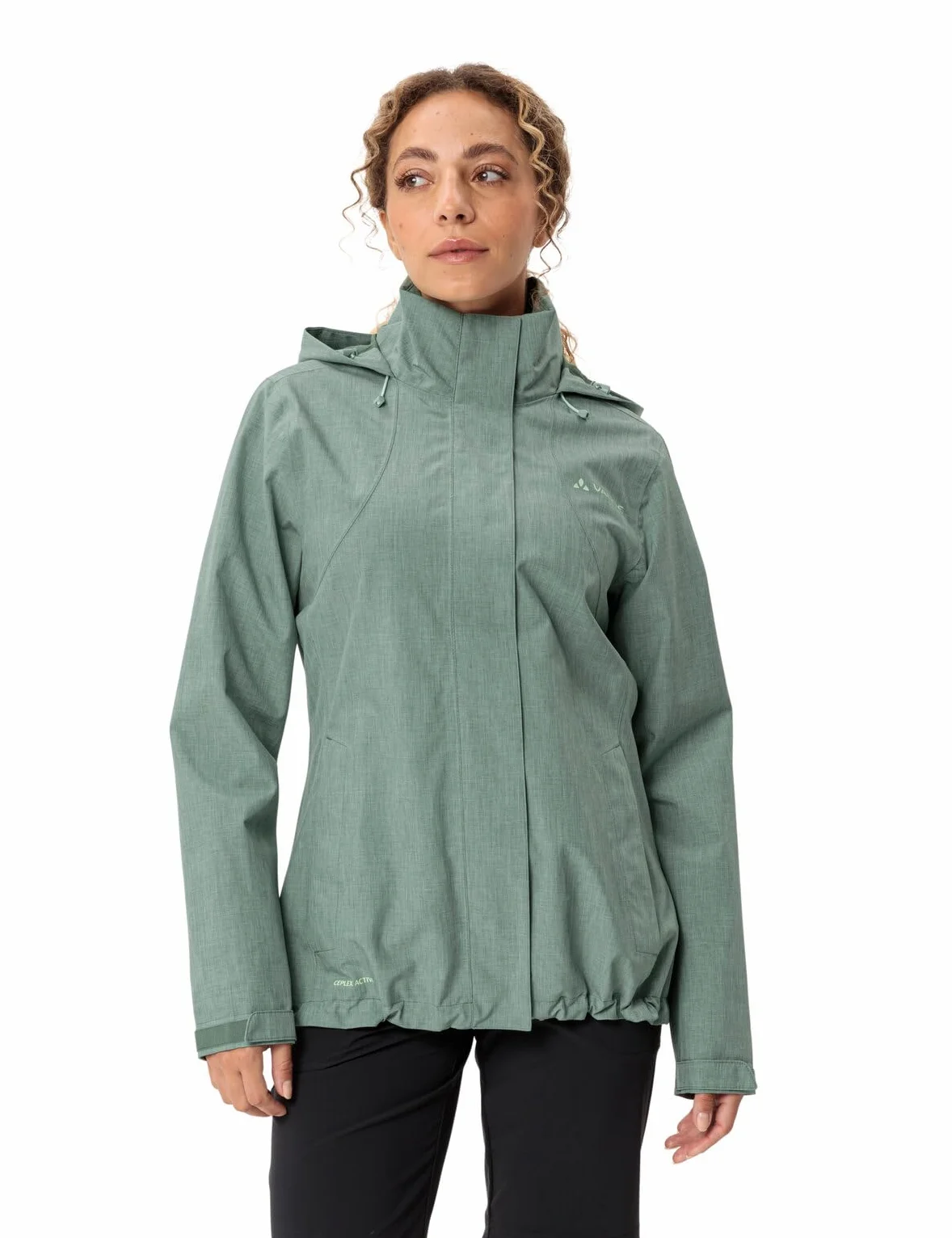 VAUDE Kurtka przeciwdeszczowa – Rosemoor Jacket II, damska kurtka przeciwdeszczowa, wodoszczelna i oddychająca, funkcjonalna 2-warstwowa kurtka outdoorowa, słup wody 10 000 mm, kurtka przejściowa lub