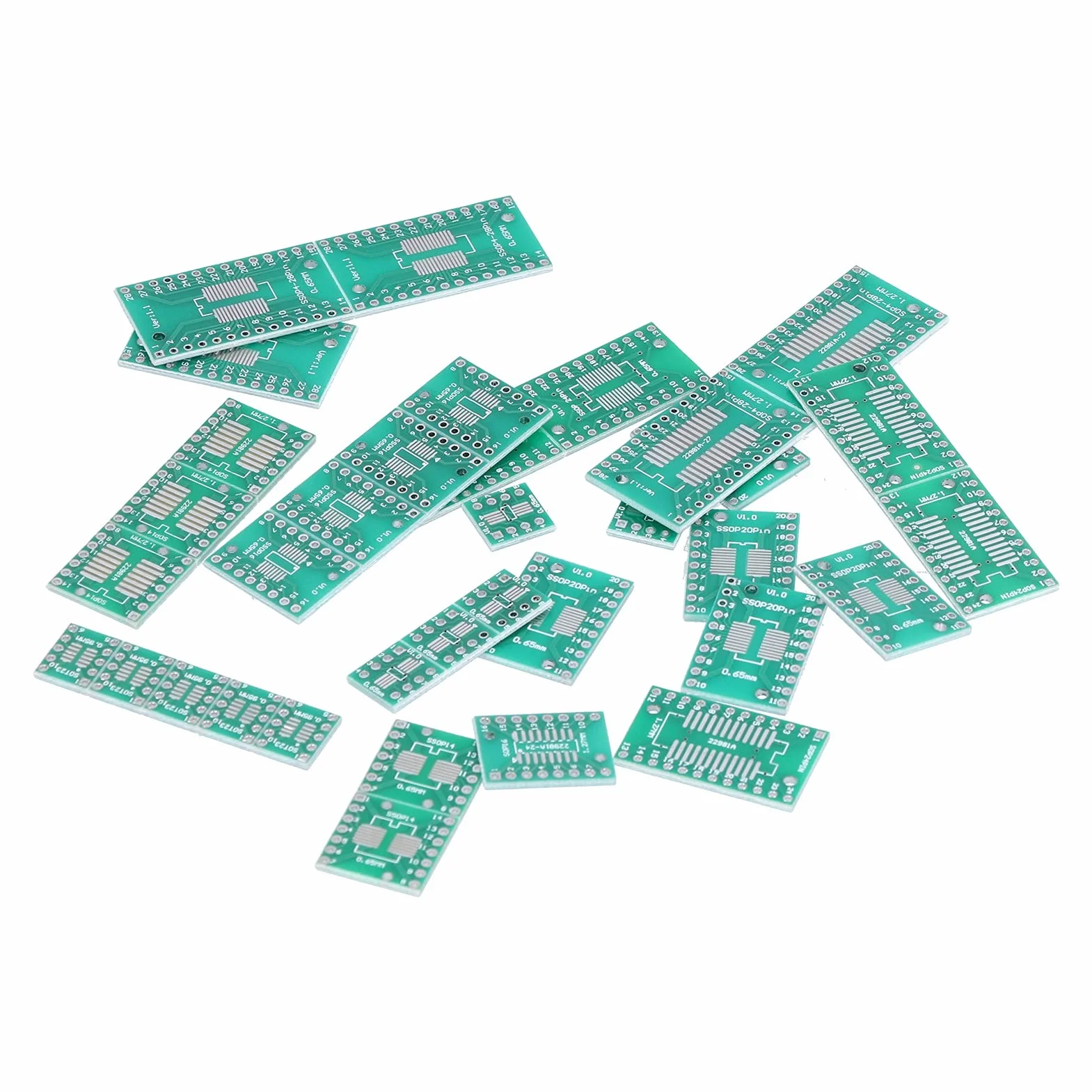 35 Sztuk PCB Prototypowa Płytka Adapter Konwerter SMT na DIP DIY Elektroniczne Komponenty Sterujące Przemysłowe
