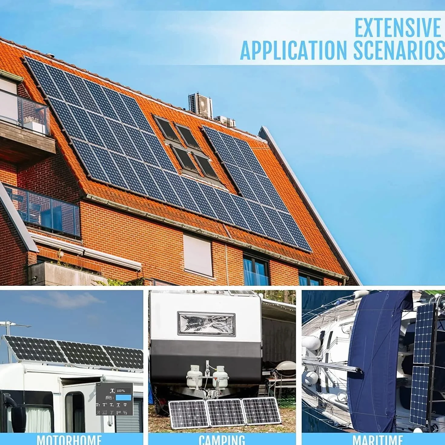 Zestaw 2 uchwytów na moduł solarny, regulowany kątowy uchwyt na panel słoneczny, regulowane uchwyty na moduły solarne do przyczep kempingowych, łodzi, systemów dachowych niezależnych od sieci (aluminium)