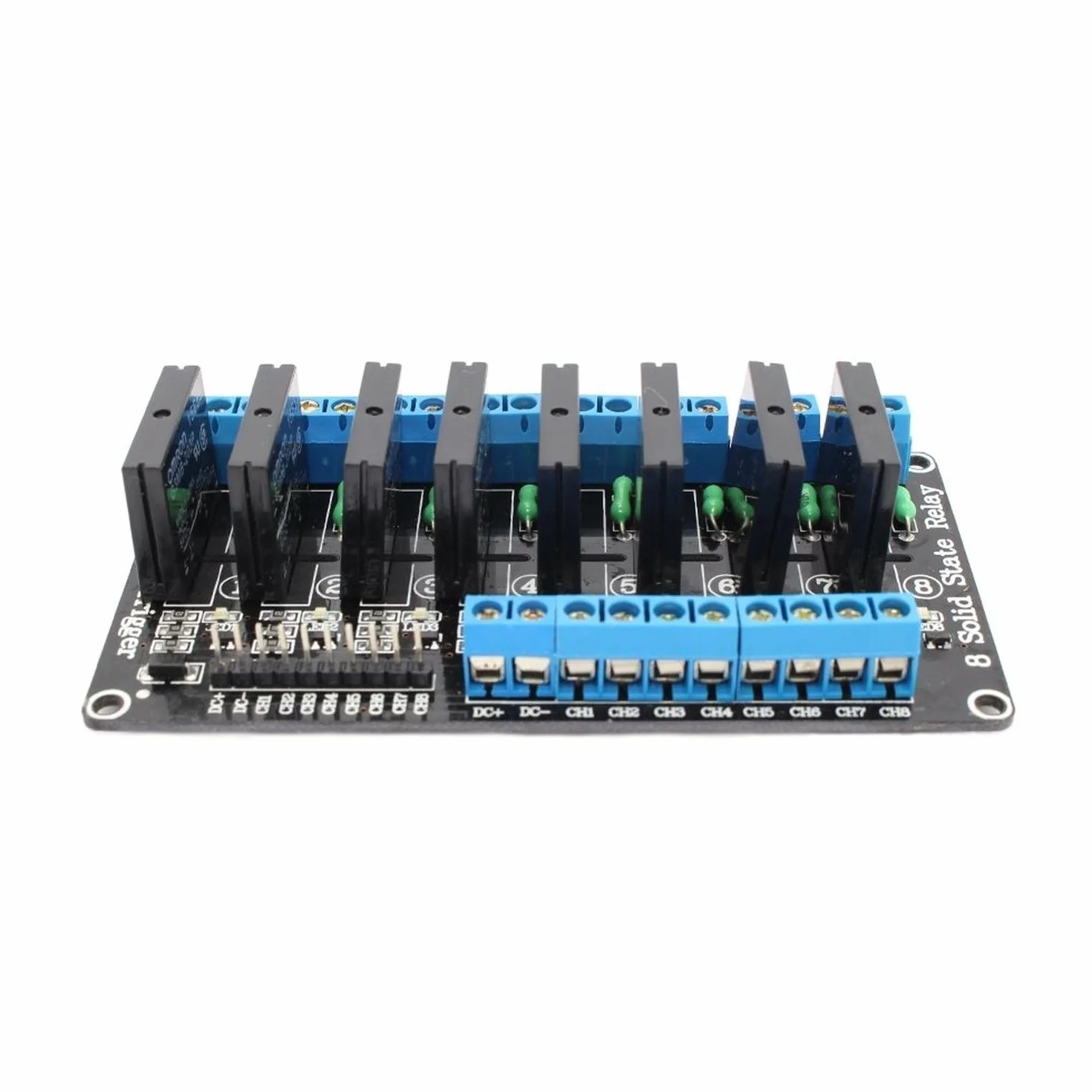 DollaTek 8-kana?owy przeka?nik 5 V do OMRON SSR modu? przeka?nika pó?przewodnikowego o niskim poziomie 250 V 2 A do Arduino
