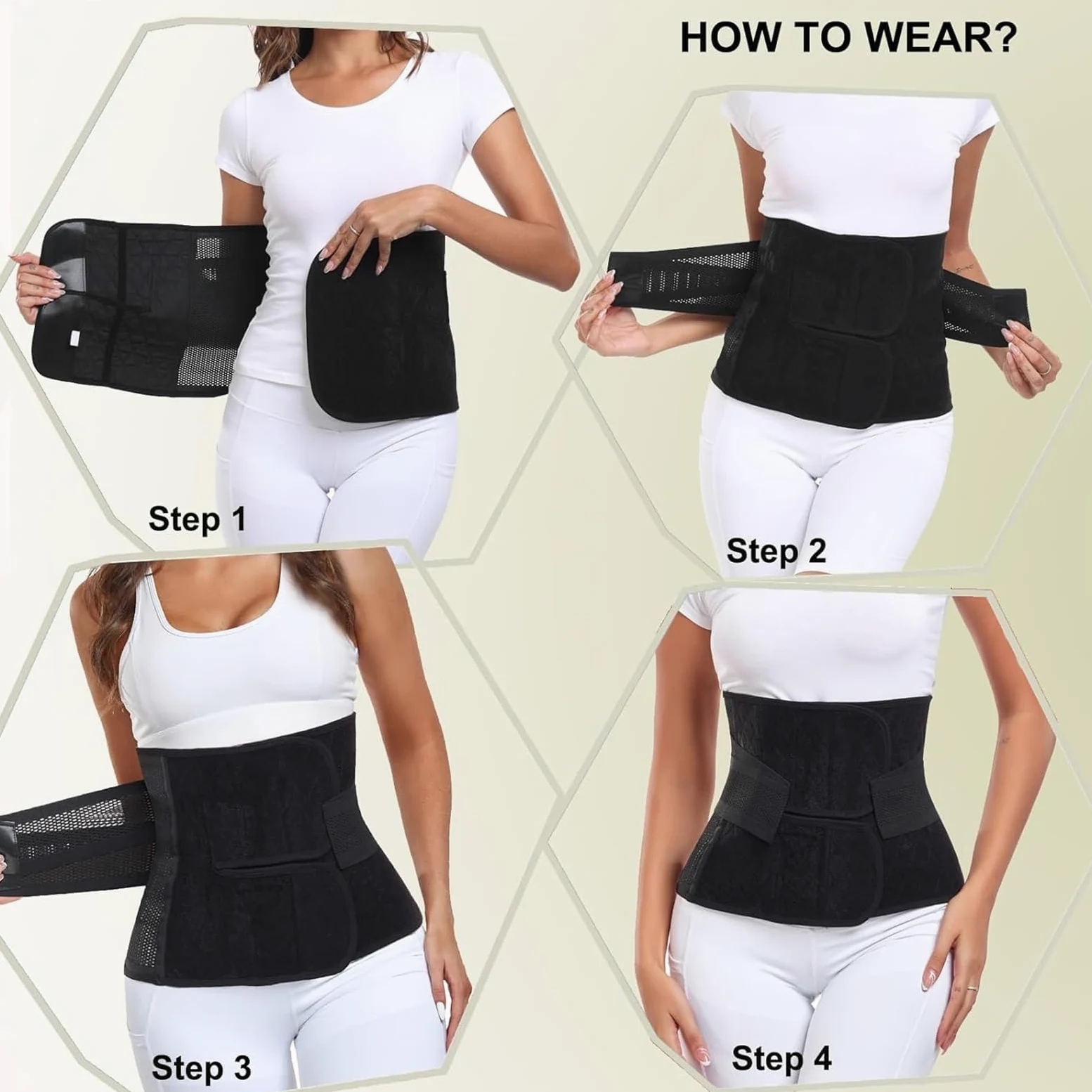 Postpartum Belly Belt, Postpartum Belt, Abdominal Belt, Cesarean Section Recovery Support Belt ，stomach Wrap Postpartum(Beige,Large)
