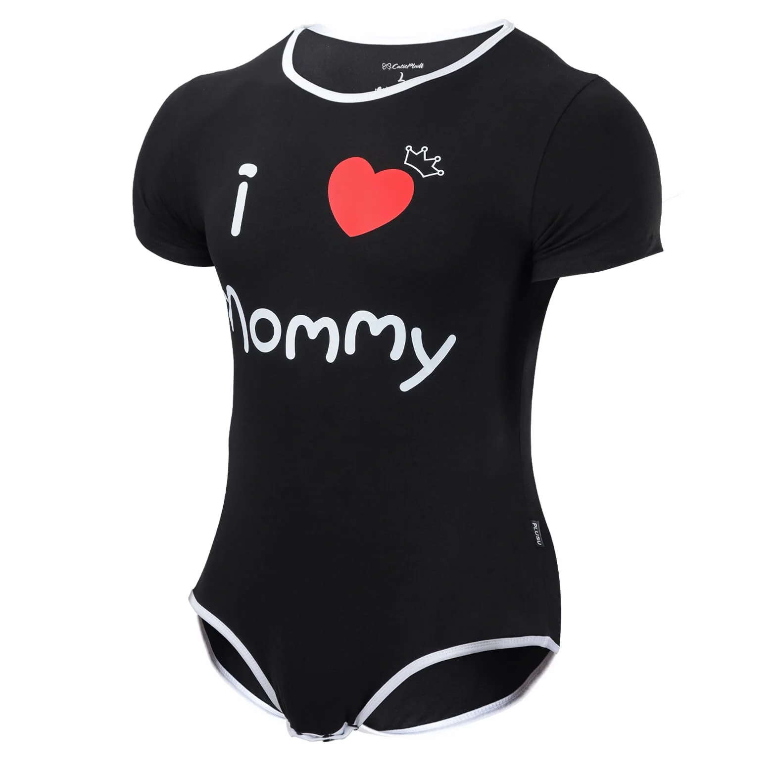 CutiePlusU Męskie bawełniane guziki w kroku, body dla dorosłych, śpioszki, dla mężczyzn z nadrukiem